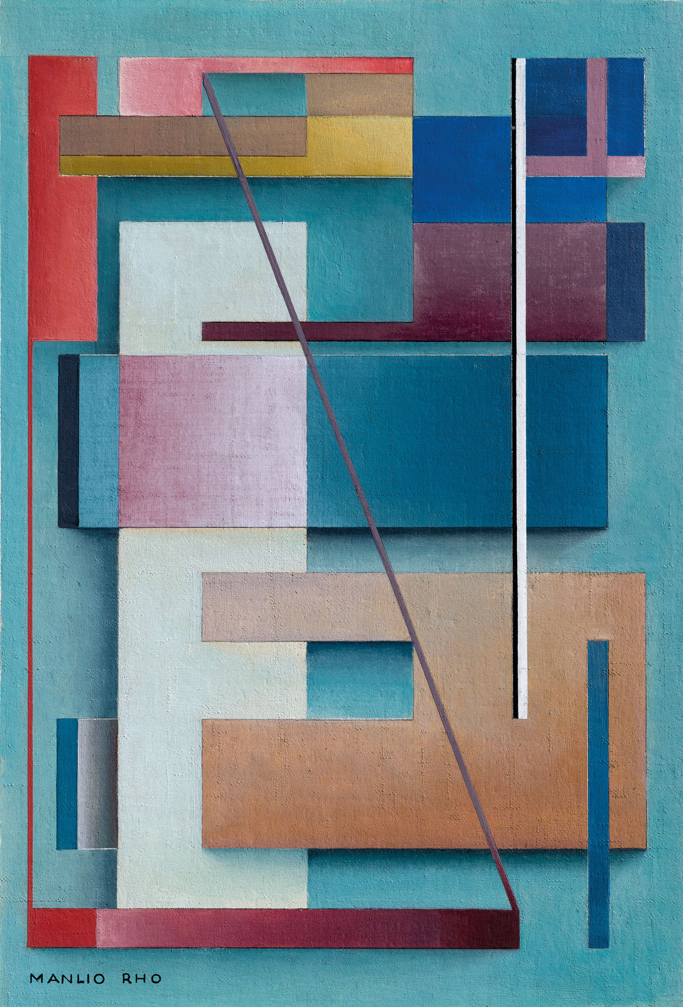 Storia dell'Arte - Manlio Rho, Composizione 1935 cm 29,5x20 Collezione ...