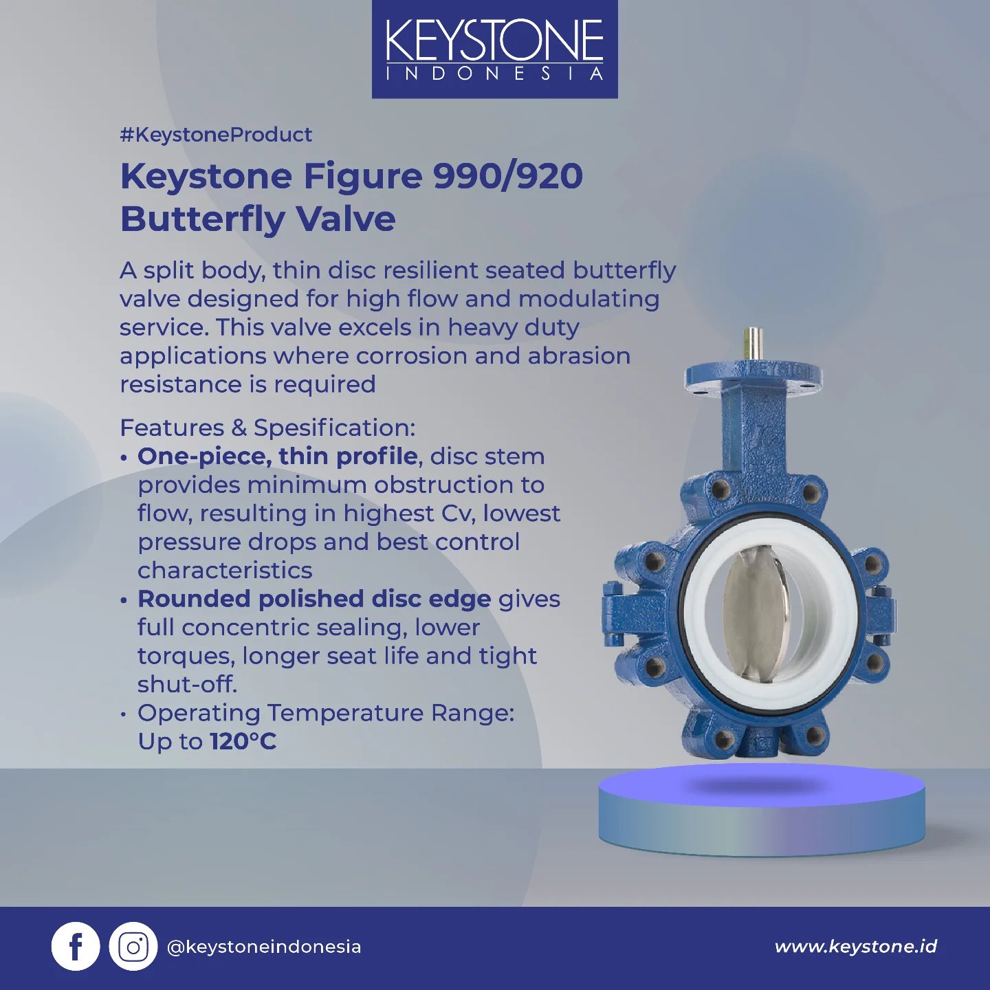 Keystone - Meet the Keystone Figure 990/920 Butterfly Valve, your go-to ...