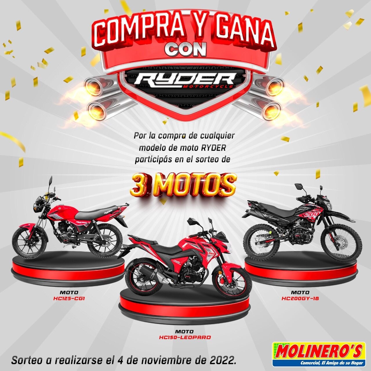 Molineros - 🎊 Compra y Gana 🎊 con Ryder. 🥳Que mejor manera de celebrar ...