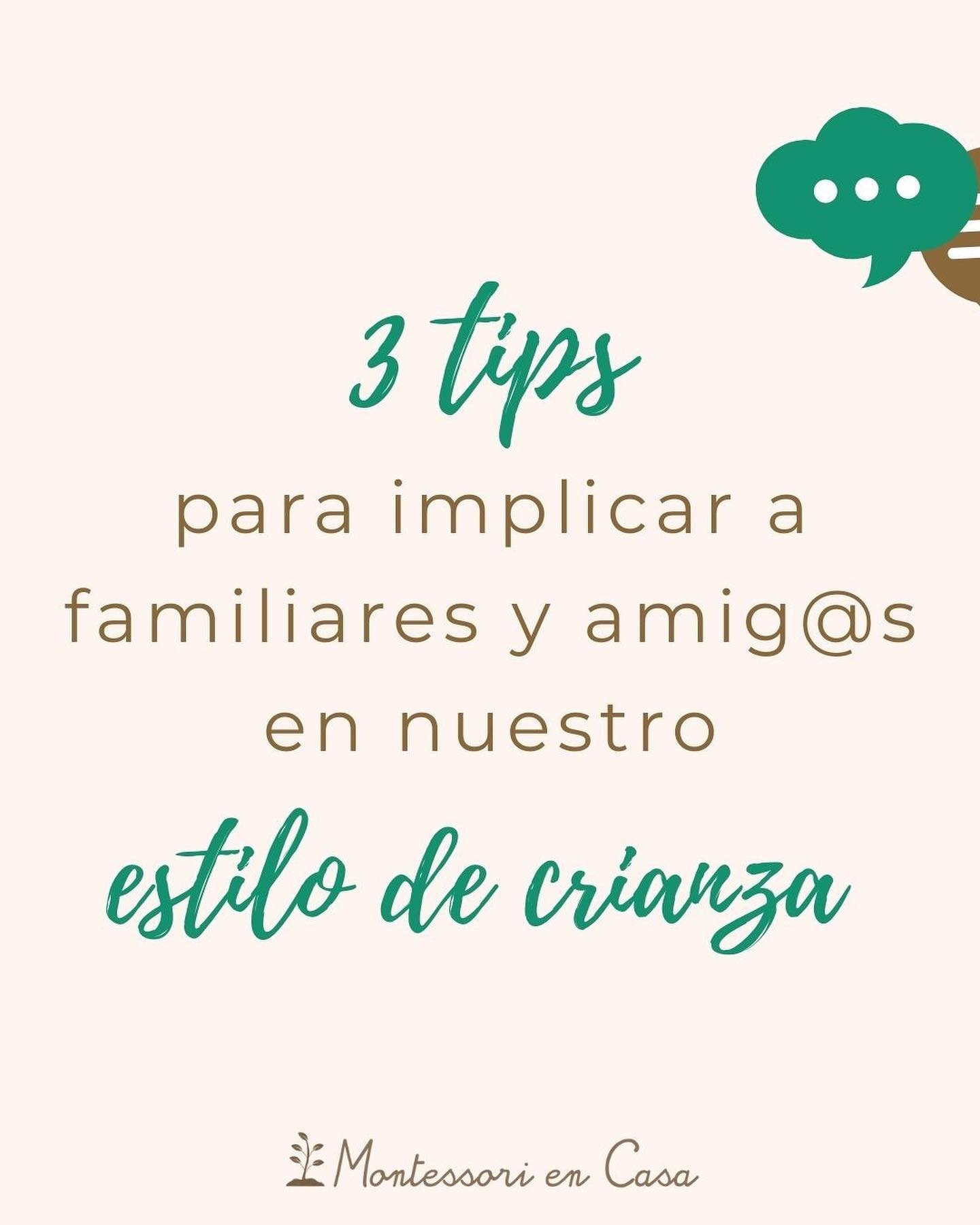 ¿Cómo implicar a familia y amistades... - Montessori en Casa