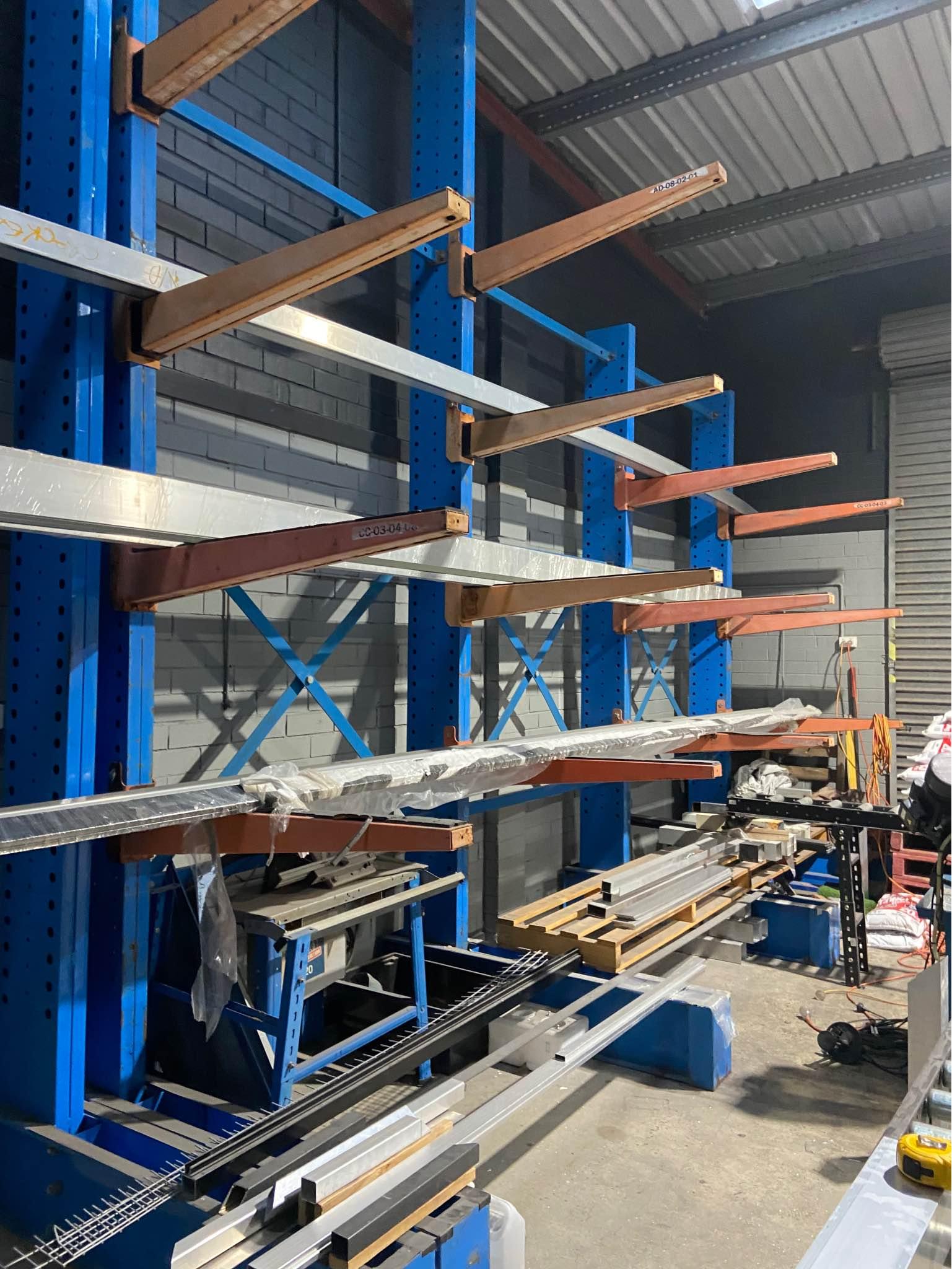 Heavy duty cantilever Racking - Weight Lifting Machines & Racks - Perth ...