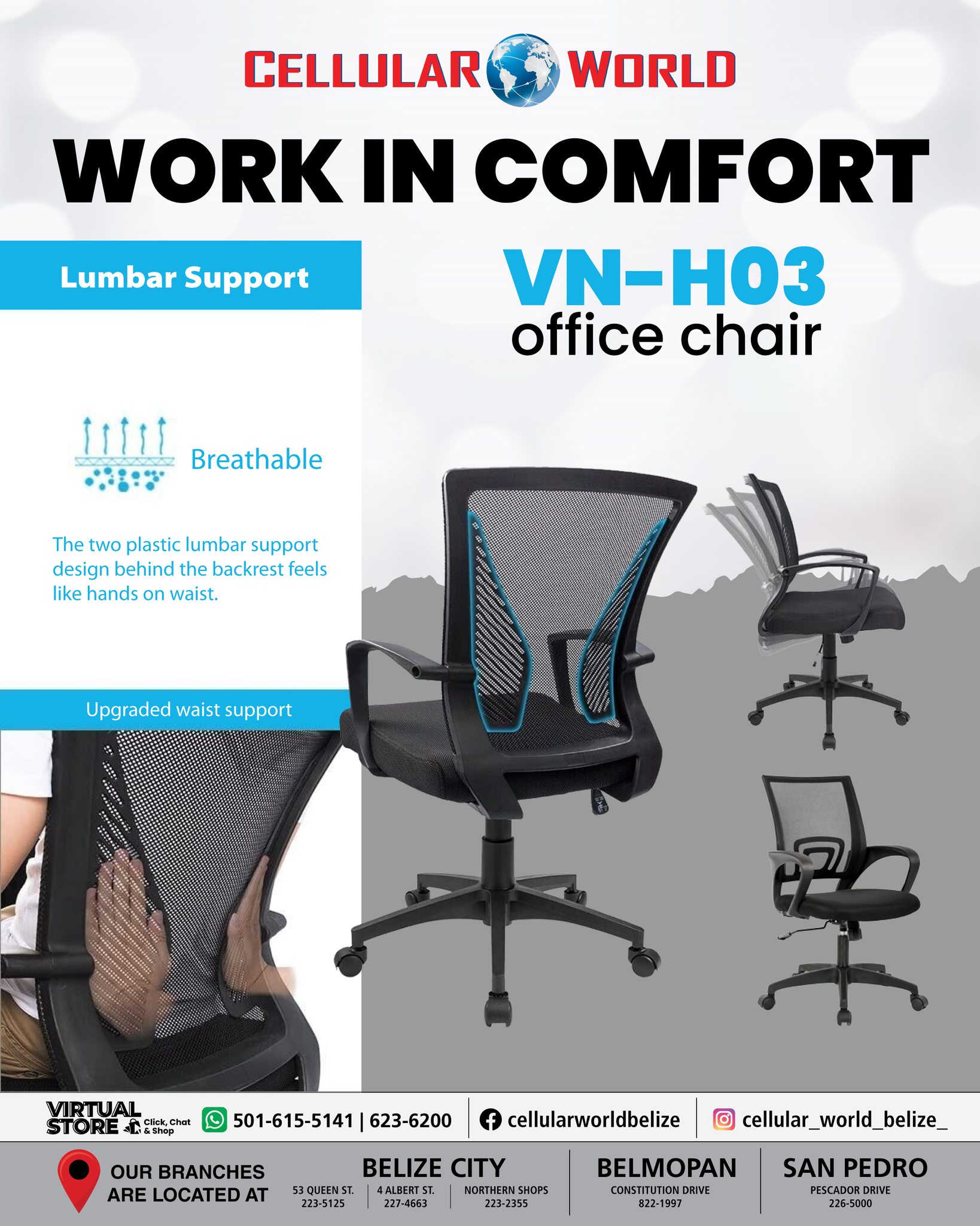 Cellular - Accessorize your workspace with a new office chair and work ...