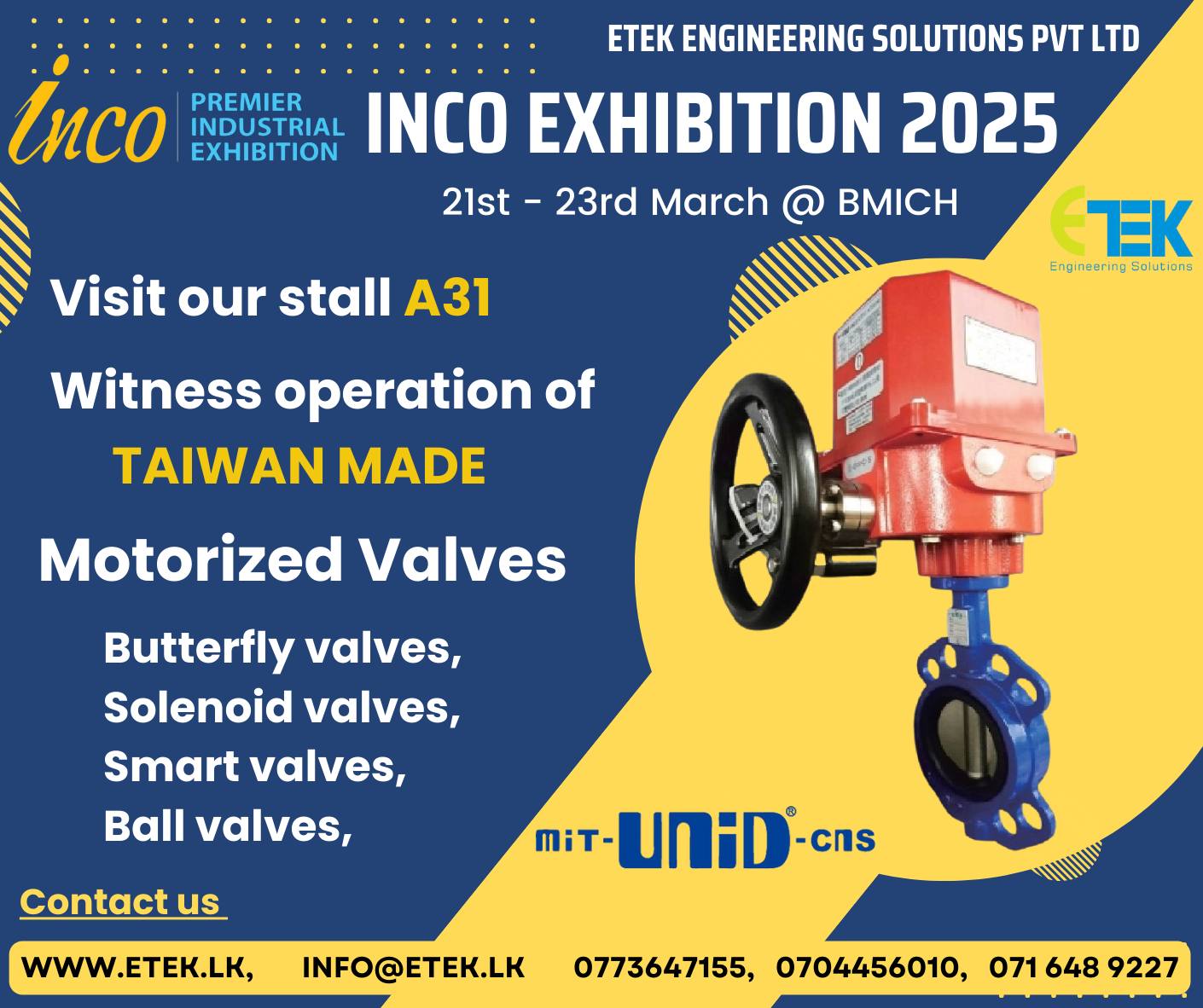 ETEK Engineering Solutions pvt Ltd - Visit ETEK stall A31 in Inco ...