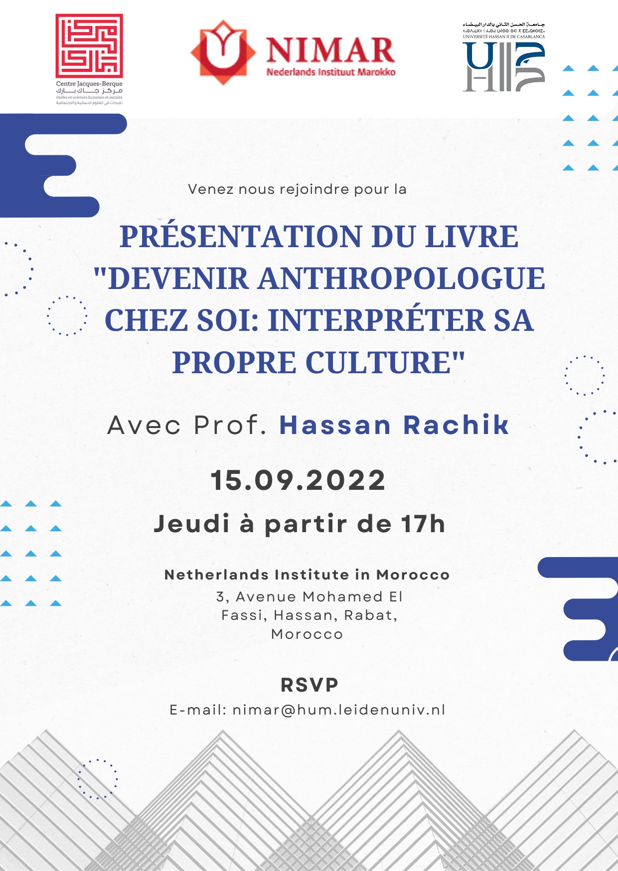Nimar Rabat - 🔔L'institut néerlandais au Maroc (NIMAR),... | Facebook