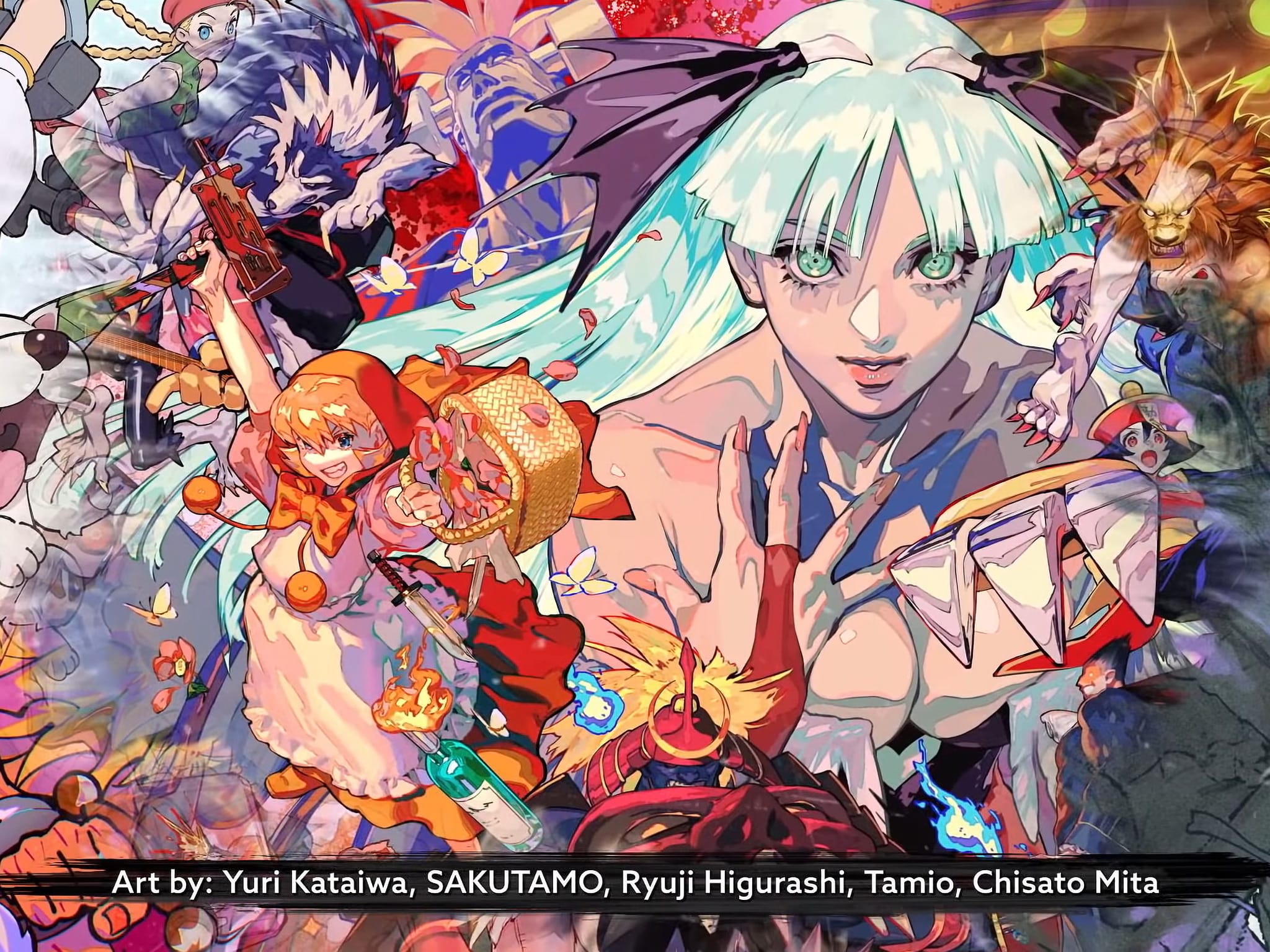 Vampire Savior artwork by Chisato Mita in Capcom Fighting Collection