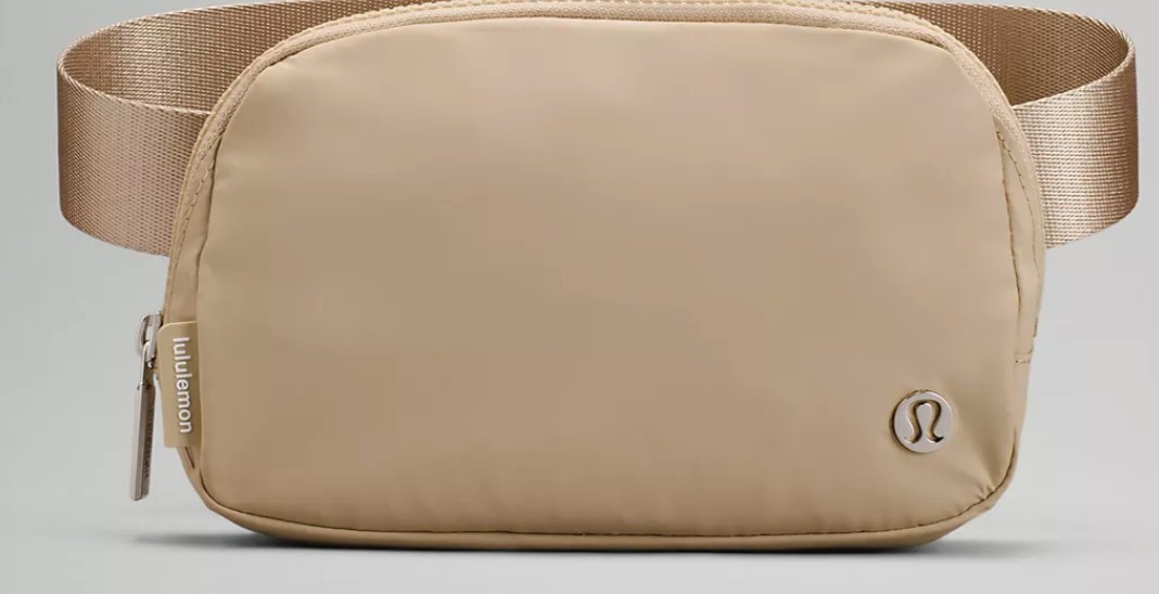 lululemon beige belt bag Clemson Linen Everywhere Lululemon tan faux fur belt