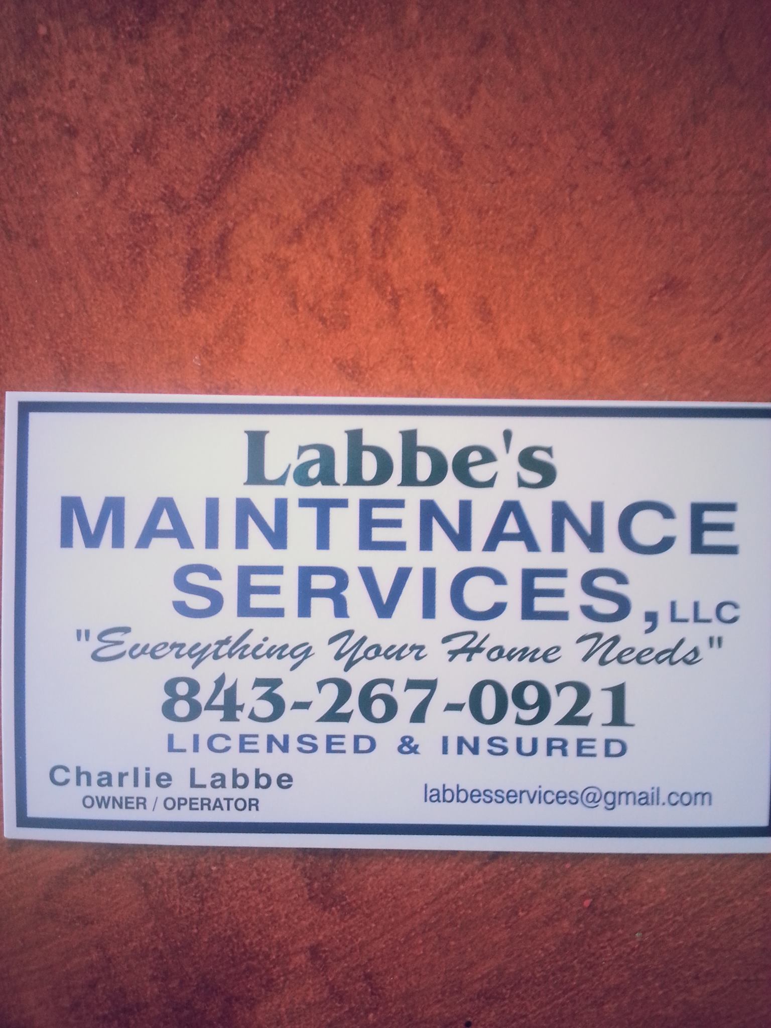 Labbe's Maintenance Services, LLC | Myrtle Beach SC
