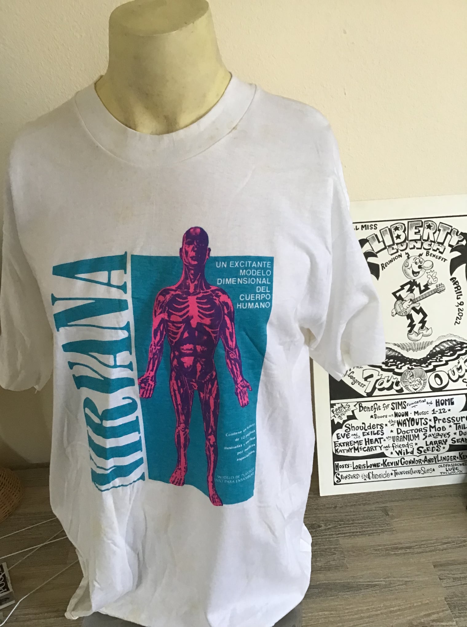 Two classic shirts 90s Nirvana 