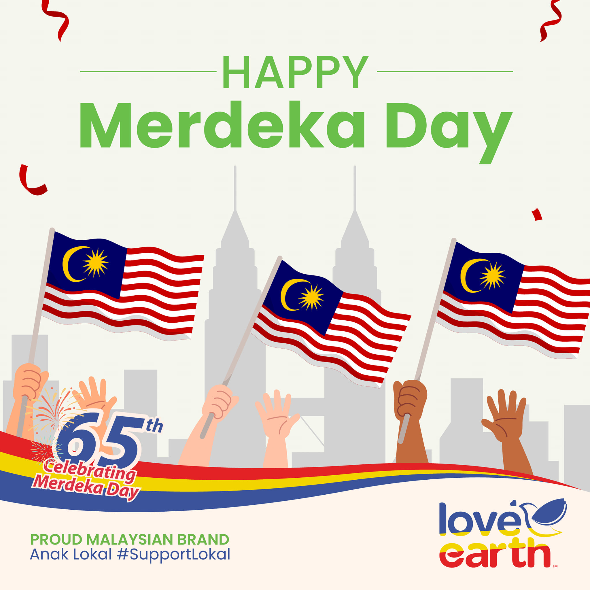 Anak Lokal, Selamat Hari Merdeka 🇲🇾💚... - Love Earth Organic | Facebook
