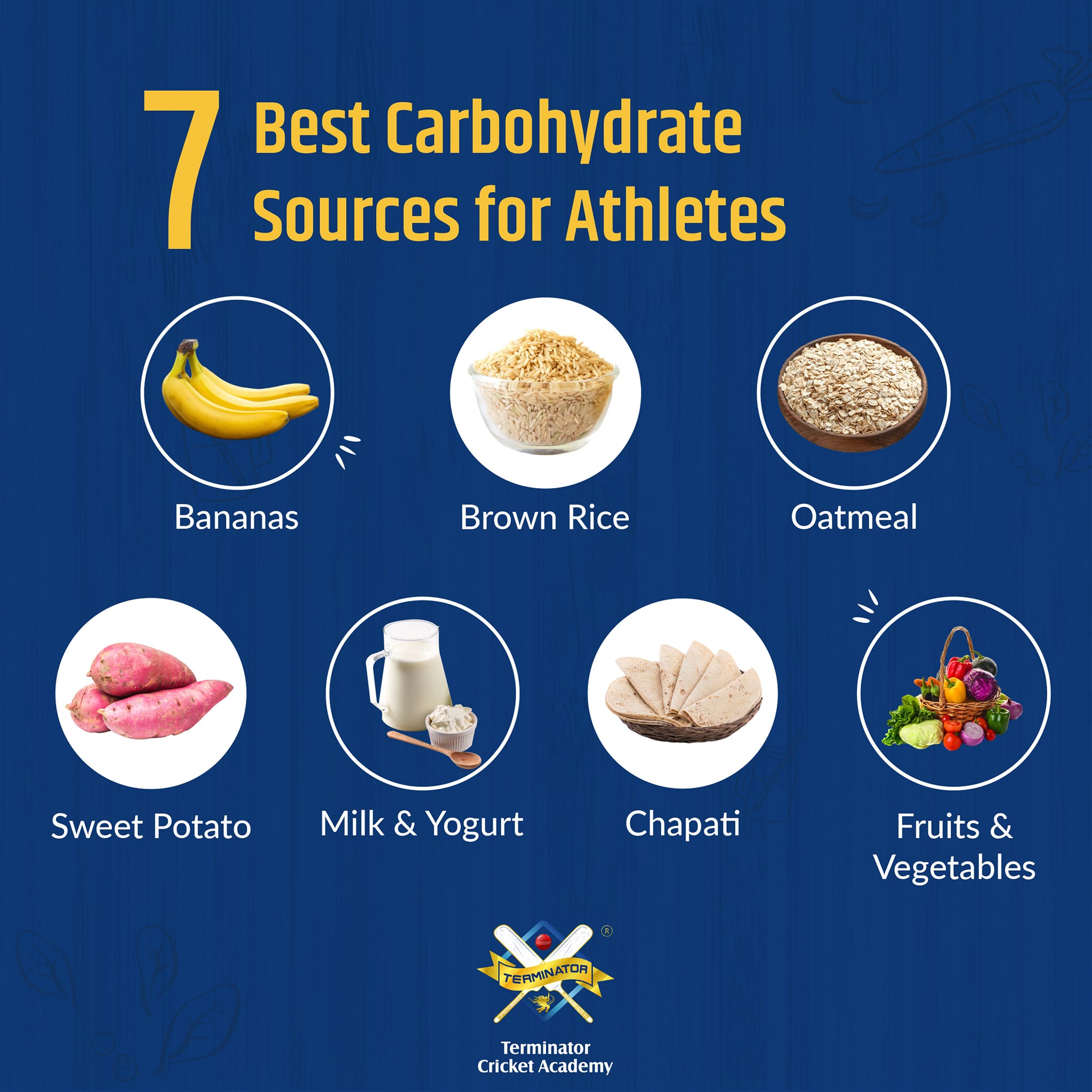 Terminator - Carbohydrates For Athletes🏃🏻‍♂️ By 👉🏻 @terminatorcric - 🍌 ...
