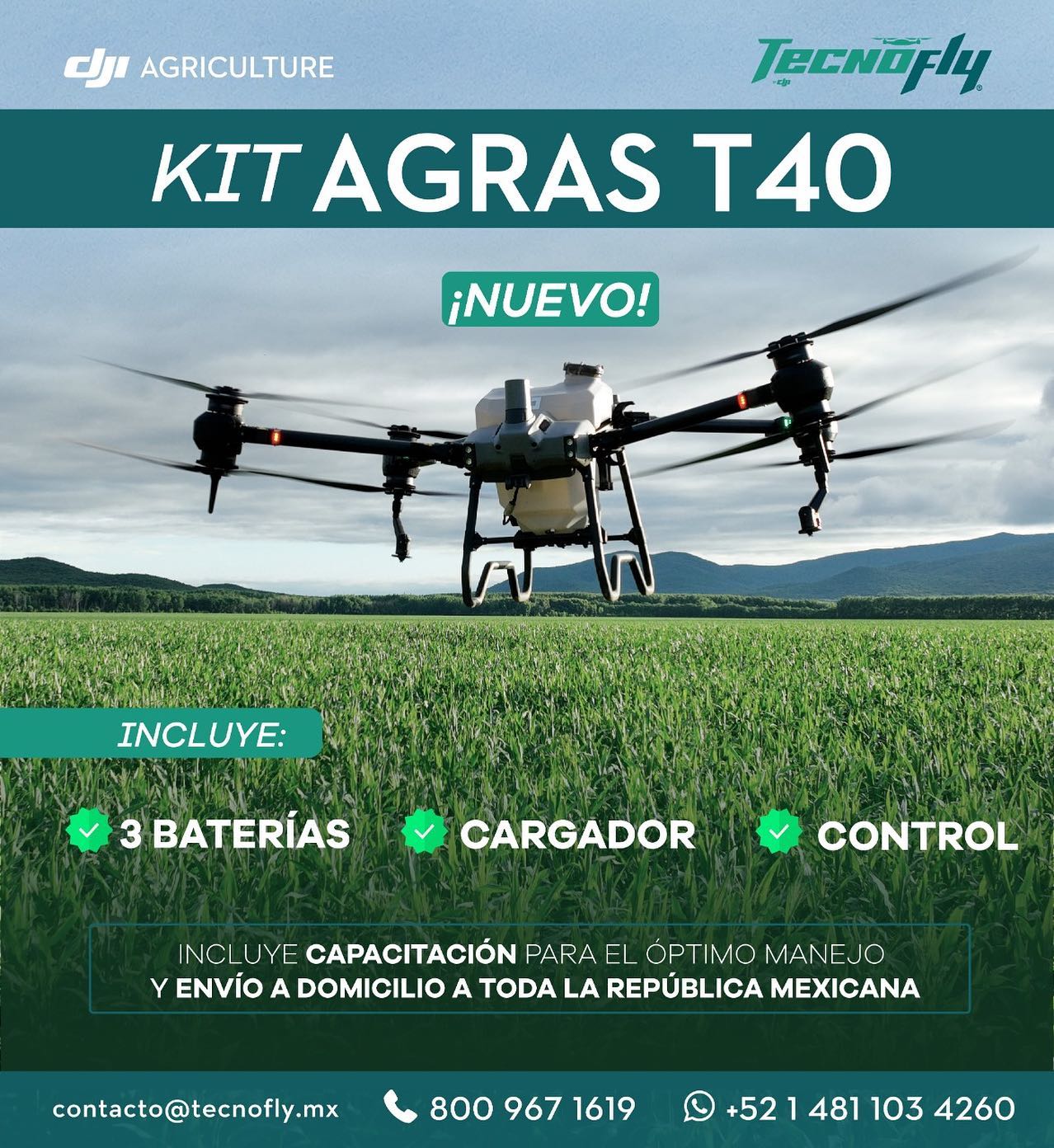 TecnoFly by DJI - Nuevo 🆕Dron Agras T40 Disponible en... | Facebook