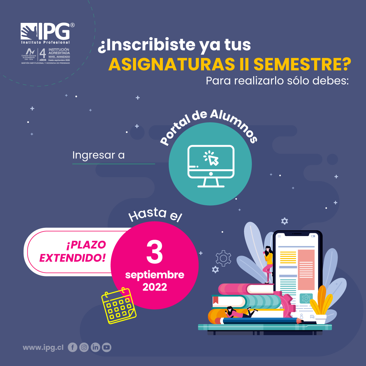 Instituto IPG - 👋 Ahora tendrás plazo hasta el 3 de...