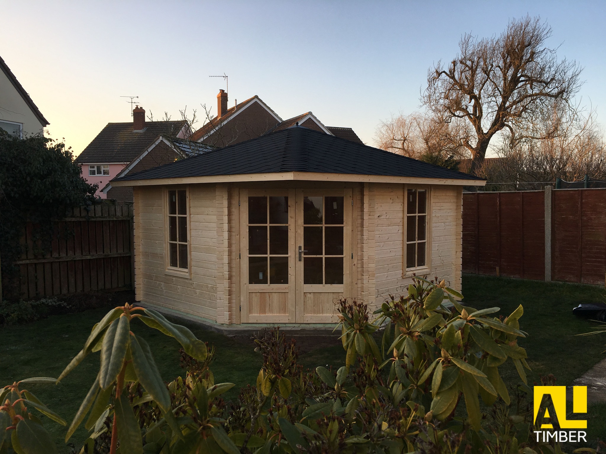 Al timber Ltd - Our GERDA Corner Cabin 4mx4m A great...