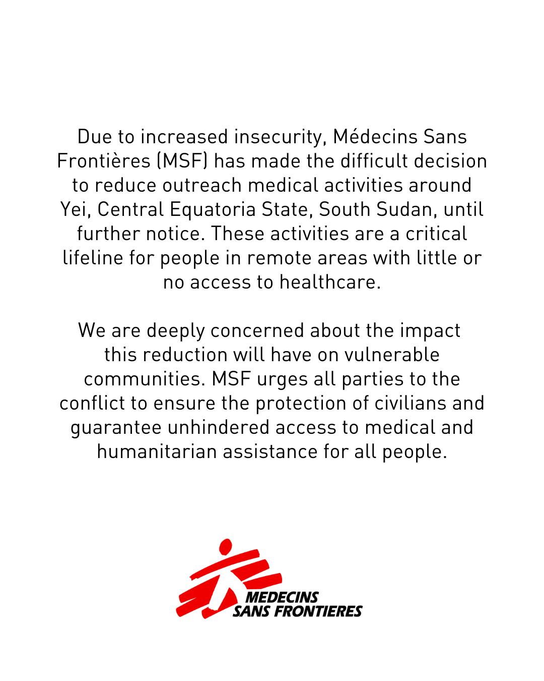 W... - Médecins Sans Frontières/ Doctors Without Borders (MSF) | Facebook