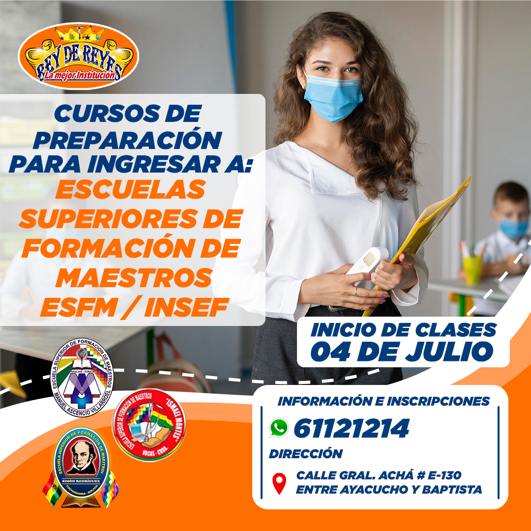 🟠 Inscríbete a... - Instituto Rey de Reyes Cochabamba