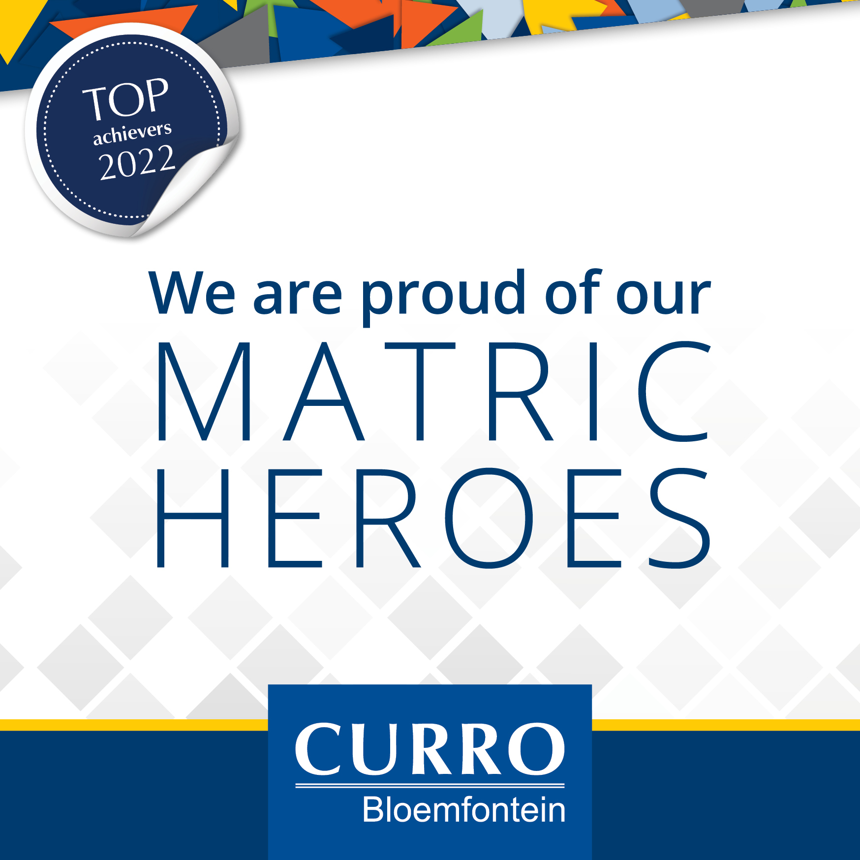 Congratulations to the class of 2022,... - Curro Bloemfontein