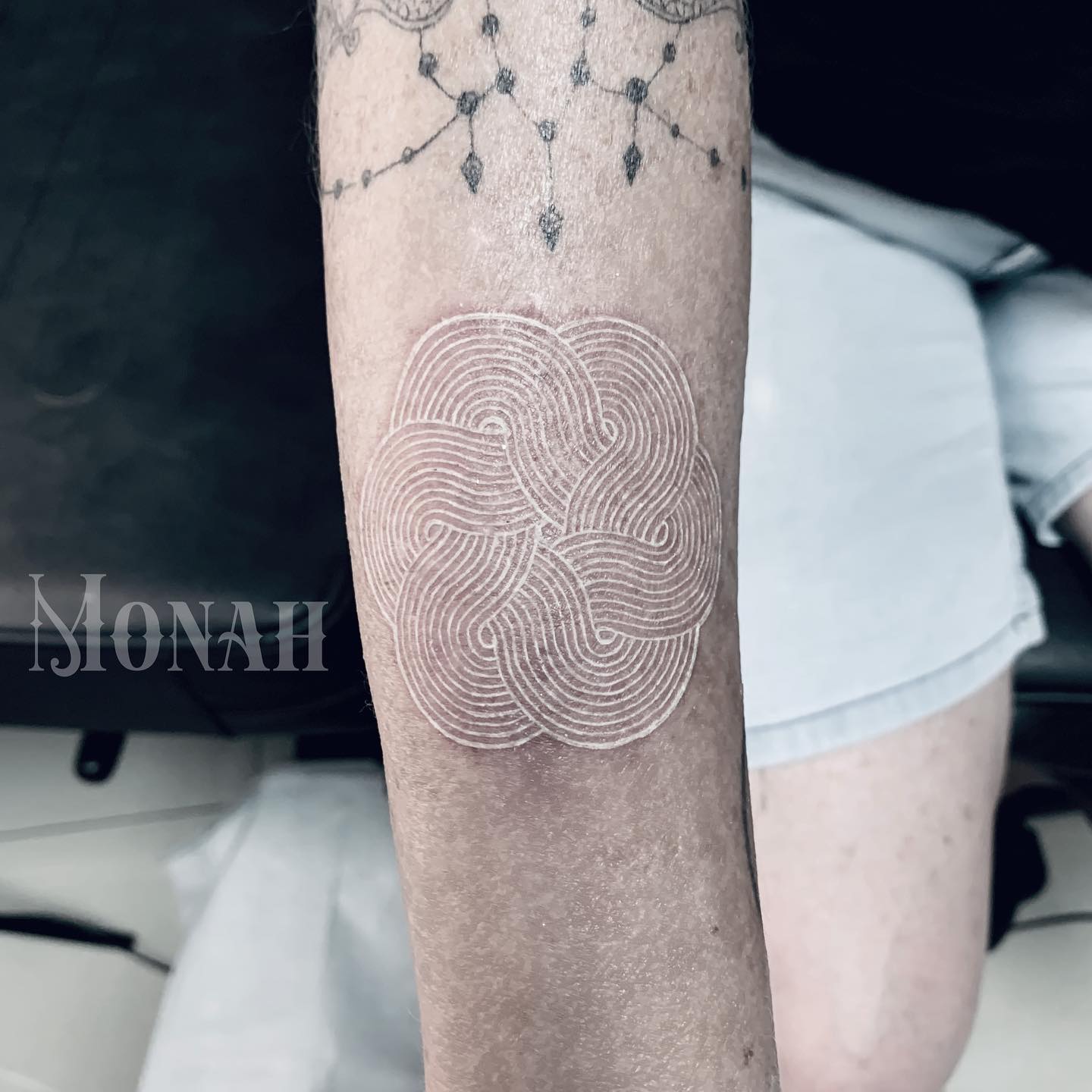 Arkade Ink Tattoo Studio - White tattoo by @monah_txttoo . . . # ...