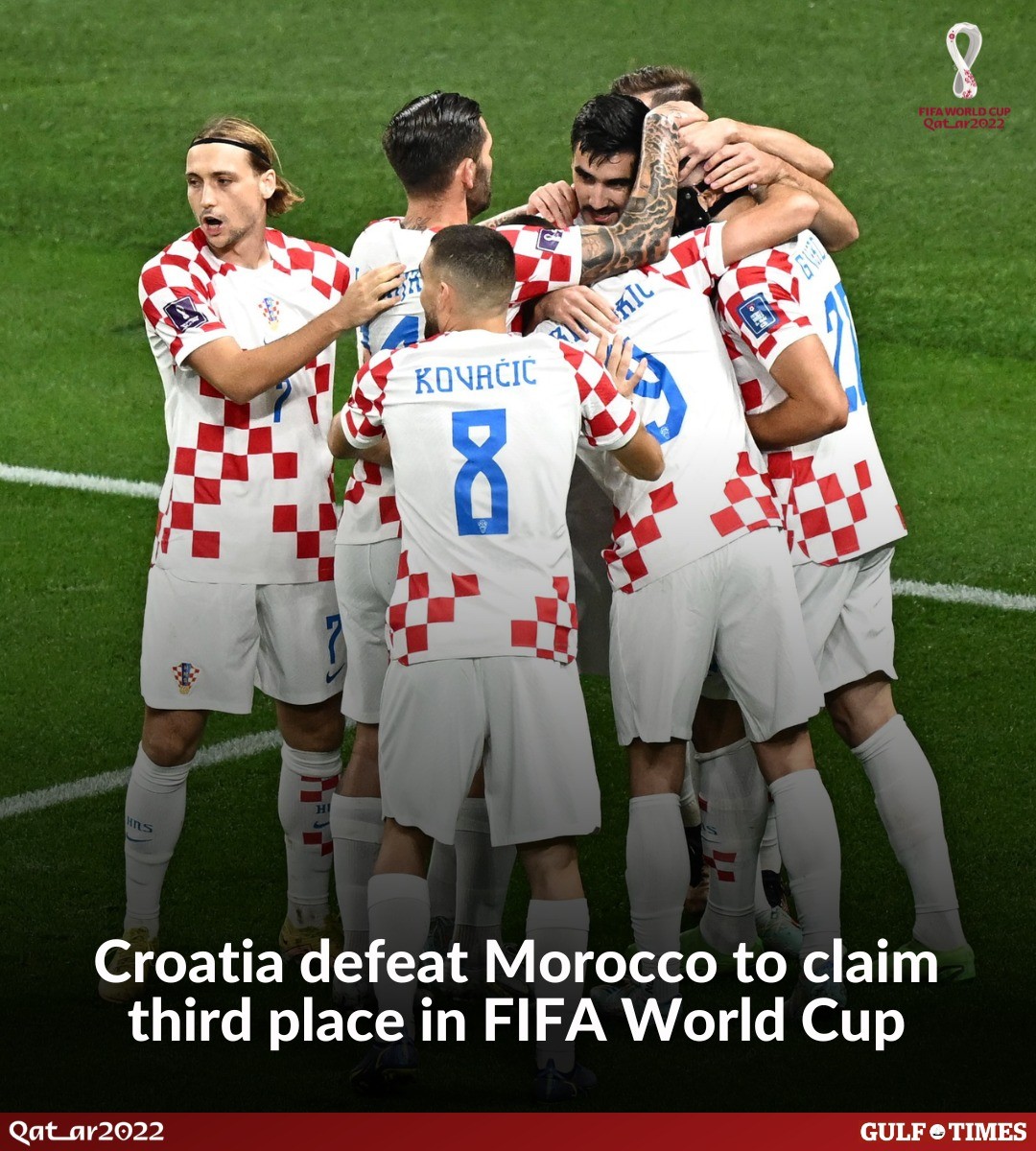 Croatia won third place at the FIFA World Cup Qatar 2022 in Doha