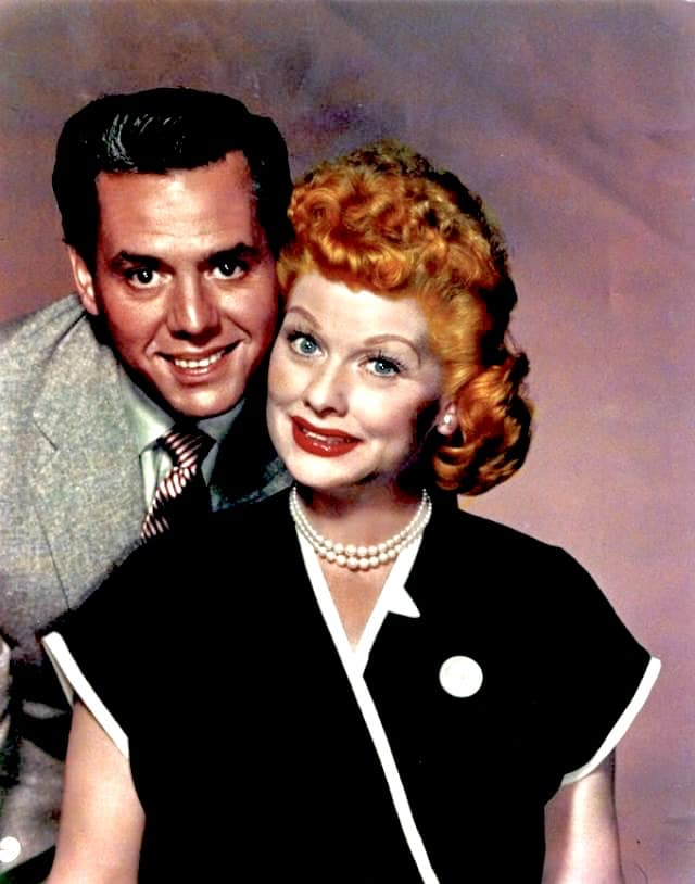 Desi Arnaz and Lucille Ball, ca. 1956.