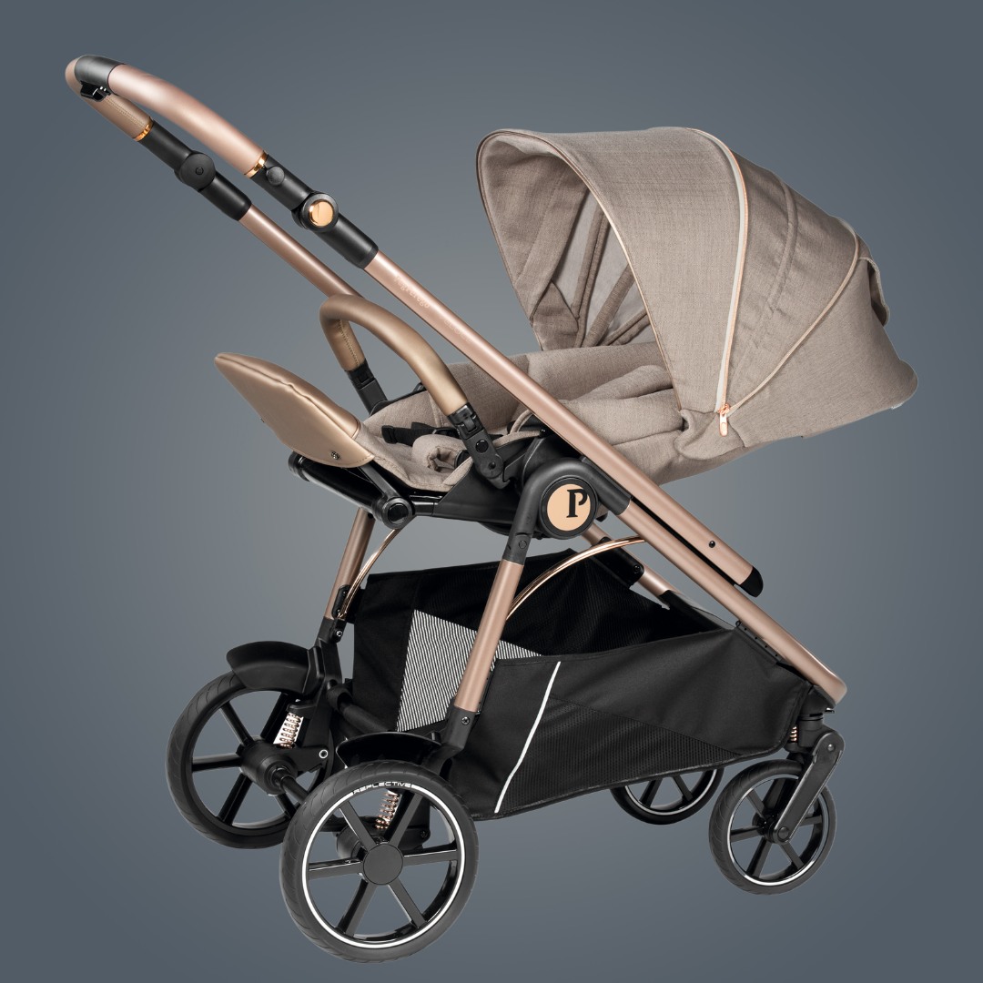 peg perego passeggino trio Book Modular Neonati 0-4 Anni, Passeggino Reversibile, Navicella con Comfort System, Seggiolino Auto i-Size, Ruote Soft Ride, Materassino Fresco Jersey, Mercury Salute e cura della persona Leather Garment Bag SOA Smallest Lightest DOT Color:Skull Orange Bundle