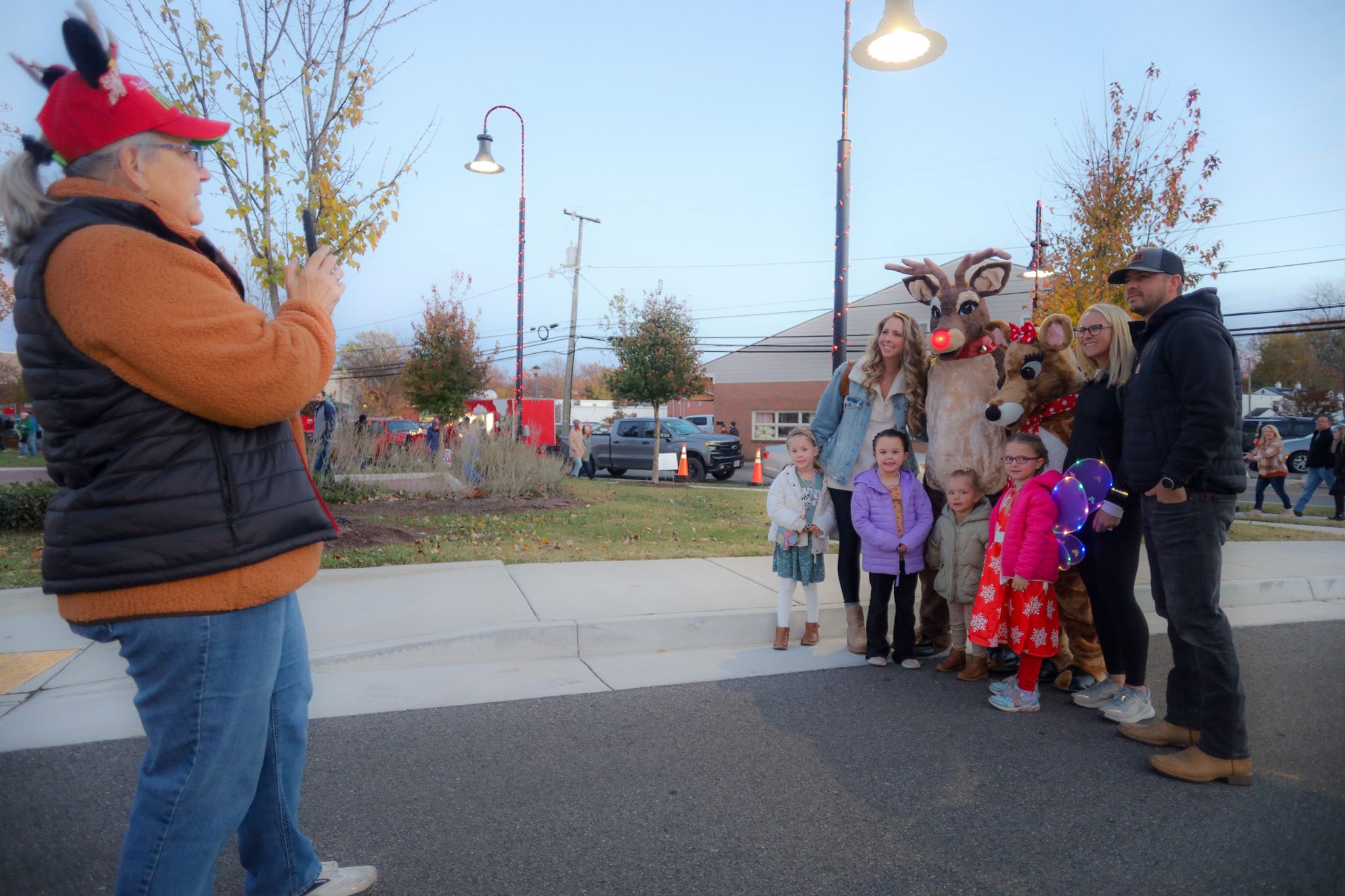 Downtown Ashland - Rudolph and Clarice pose at Light Up the Tracks ...