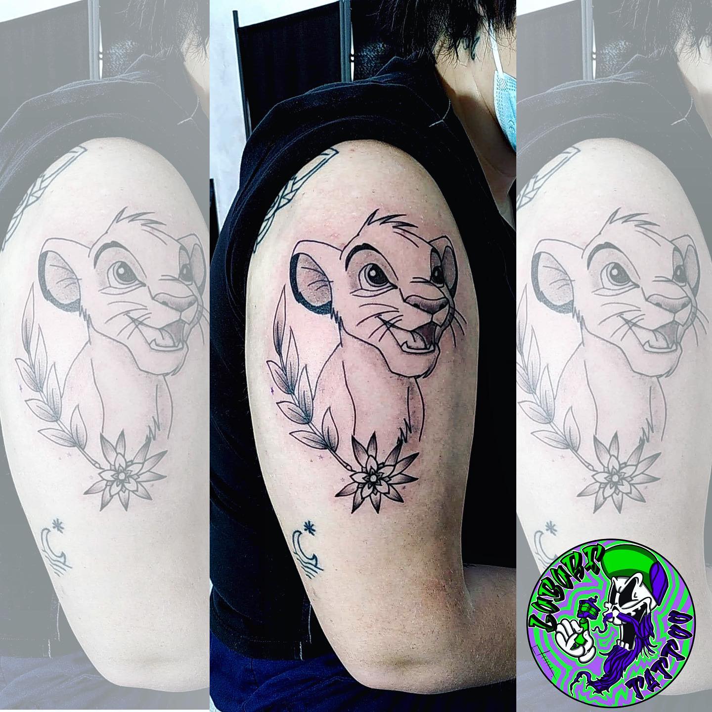 Tatouage Disney Noir Et Blanc