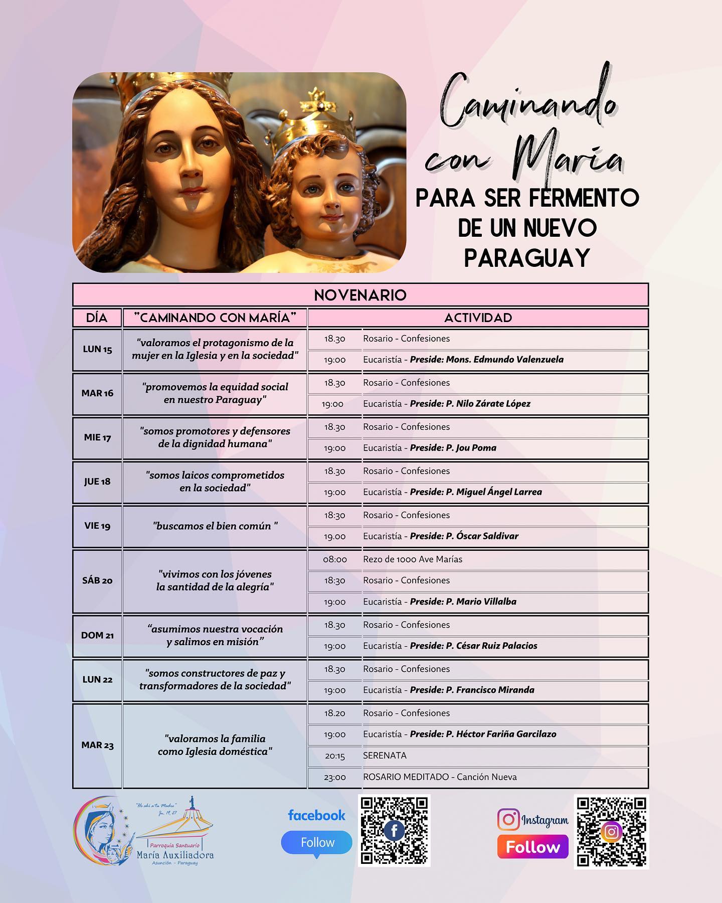 Programa del Mes de María... - Santuario María Auxiliadora