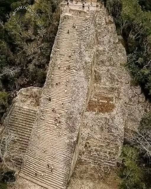 World - Nohoch Mul, the tallest pyramid in the ancient Maya city of ...