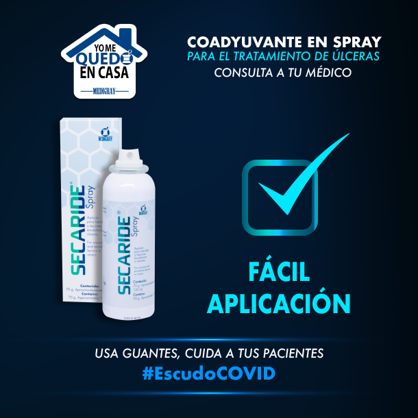 Secaride - 👨‍⚕️ Rociando el spray a 10cm de distancia de...