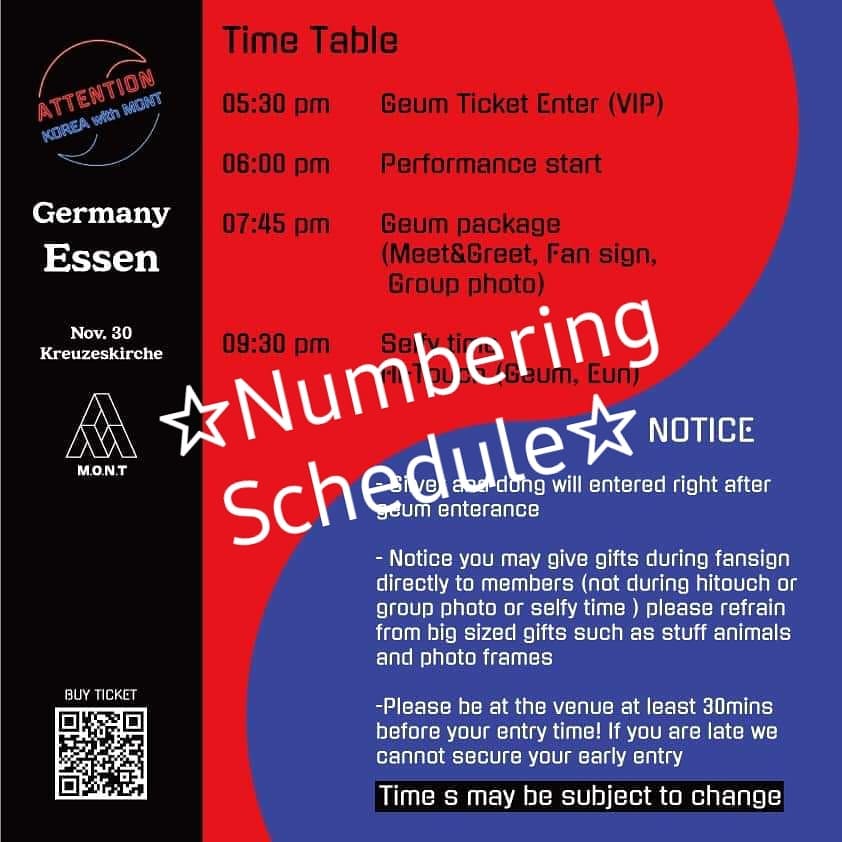 Nu. 1nfinity Numbering - ☆Numbering Schedule☆ Hello Mints ~ . -the ...