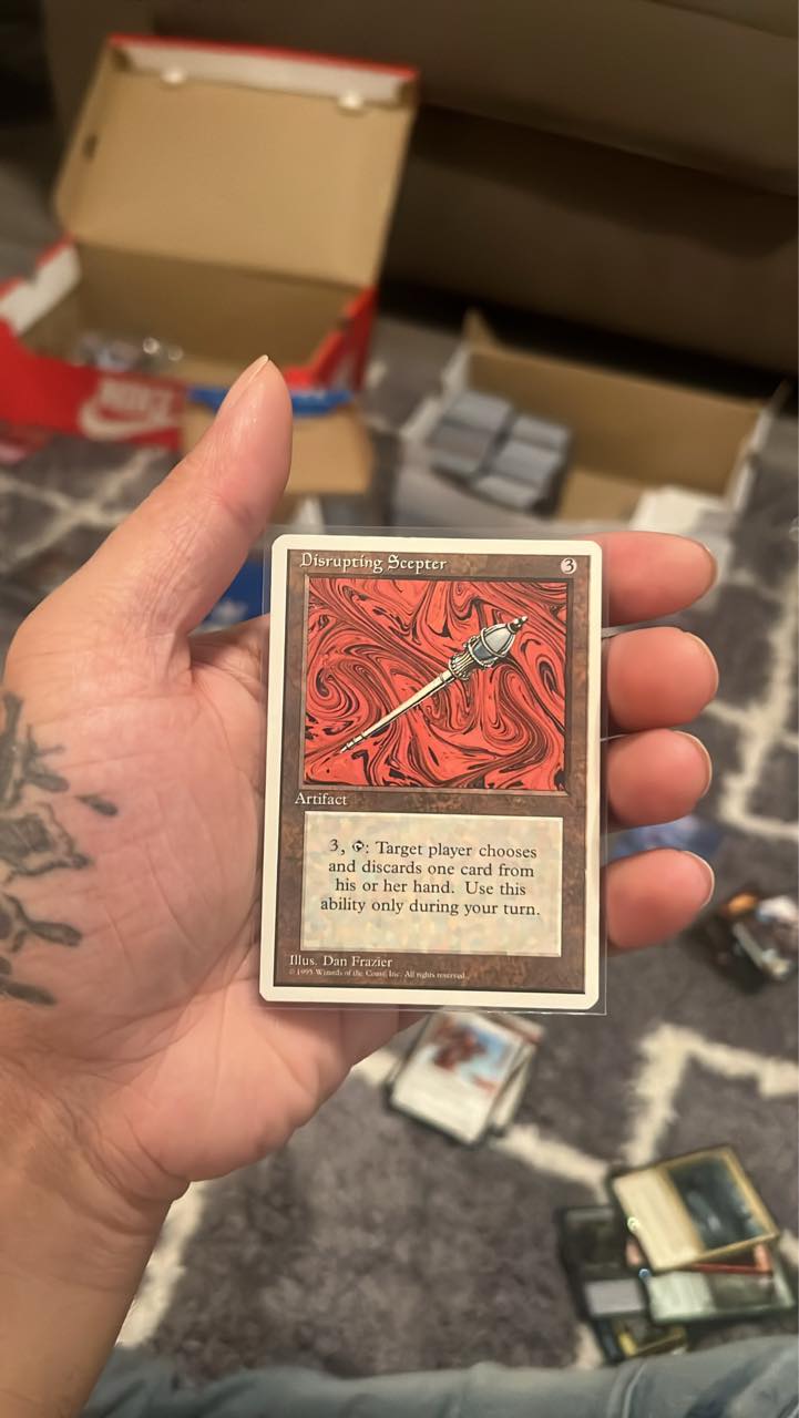 Which Magic: the Gathering set is the card 'Disrupting Scepter' from?