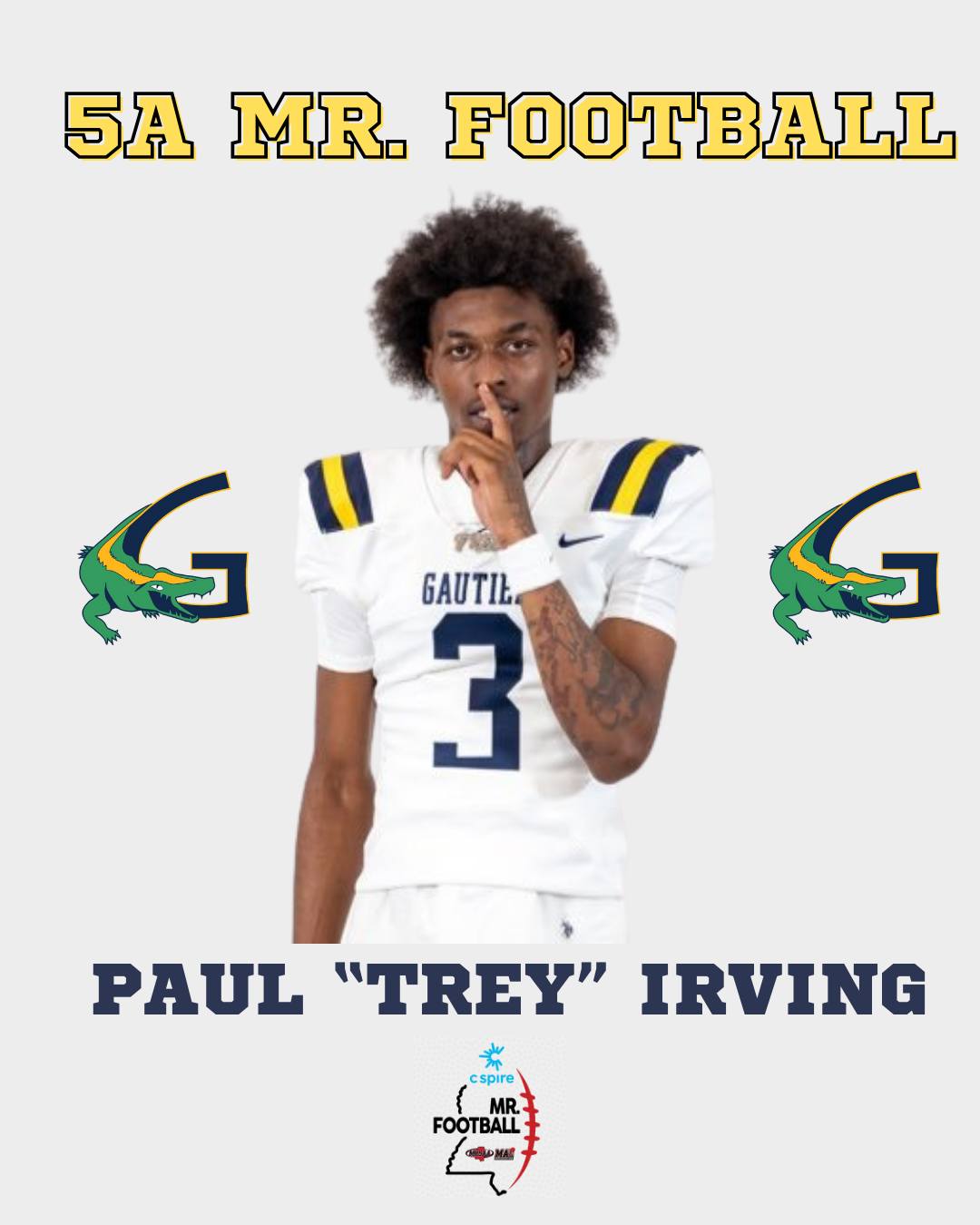 Ansley - Introducing Mr. Football for Class 5A, Gautier's very own Paul ...