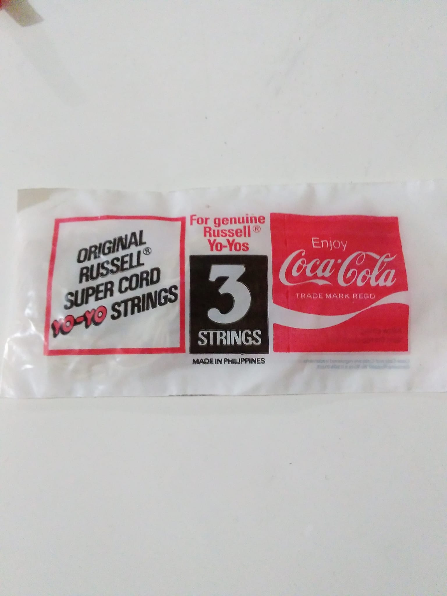 Vintage Russell yoyo strings and Coca-Cola memories