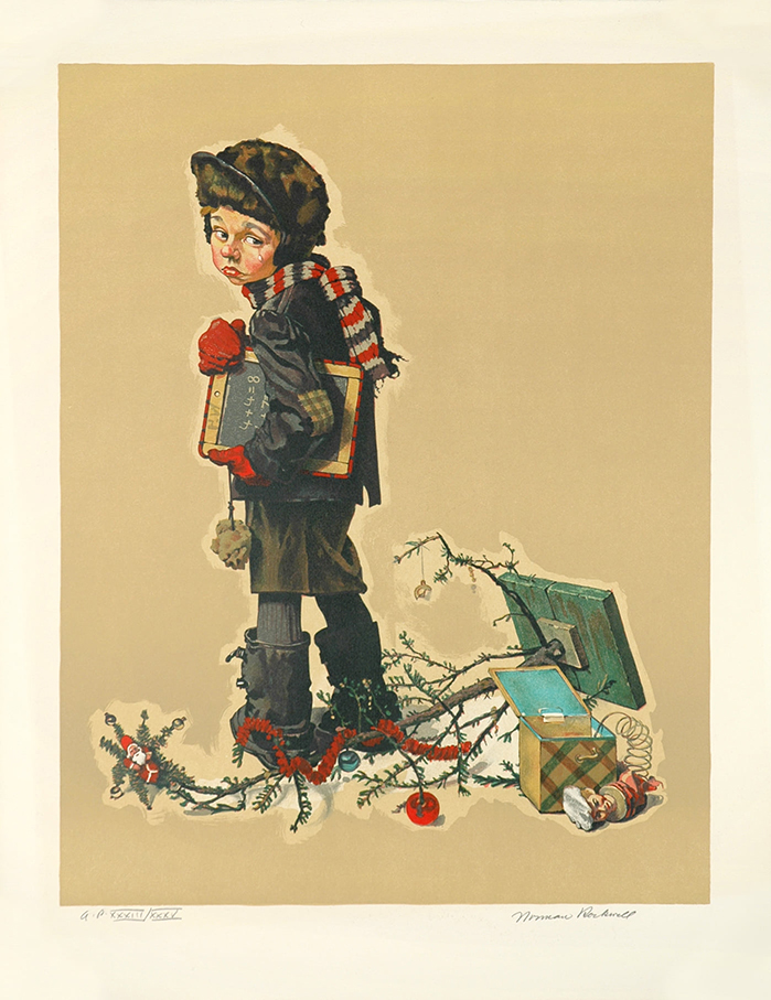 Norman Rockwell's Back to School painting