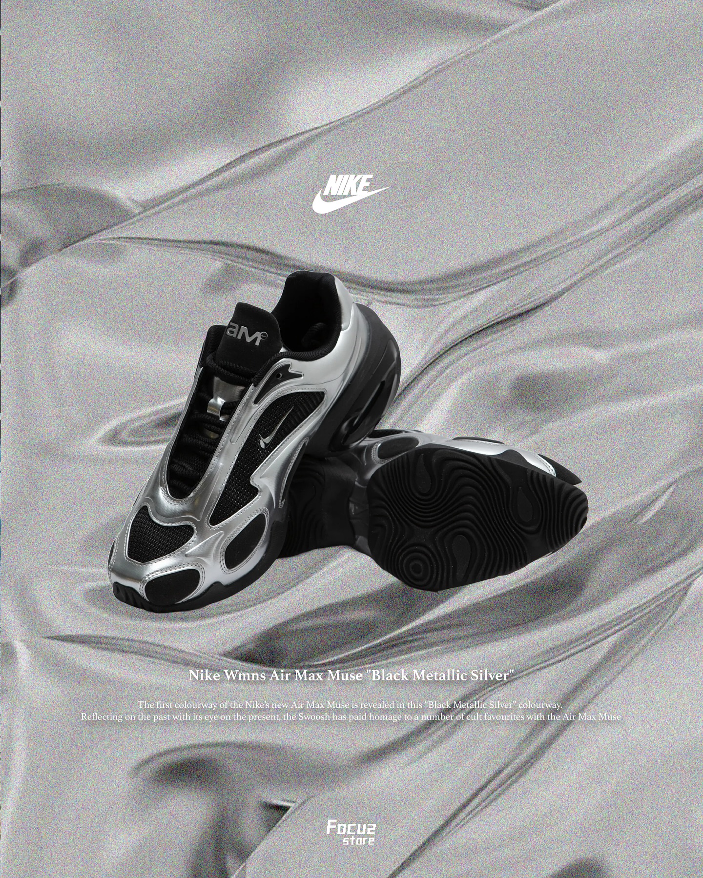 一雙充滿科技感の潮帥金屬風? - Nike Wmns Air Max Muse... - Focus 