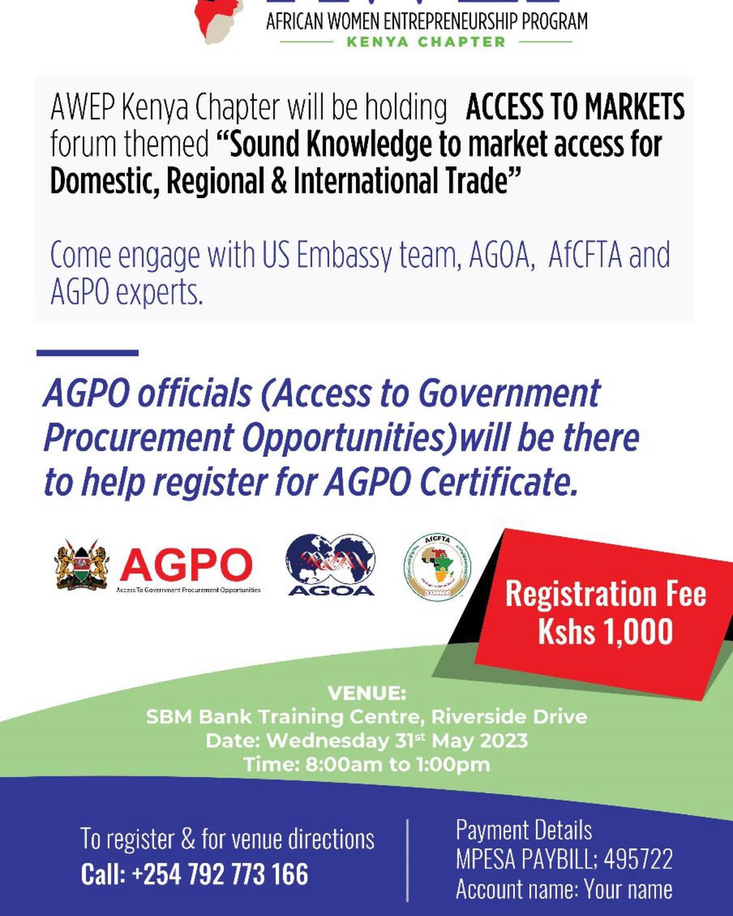 AWEP - Access to markets is one of the key pillars to strengthening ...