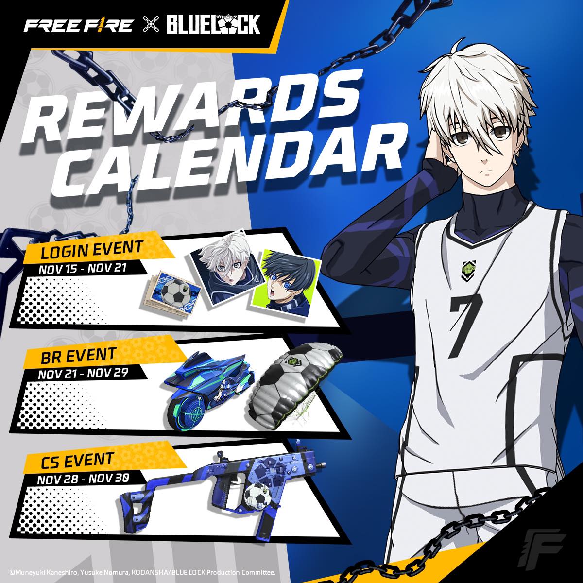 🔥Free Fire x BLUE LOCK Collab is Here!... - Garena Free Fire | Facebook