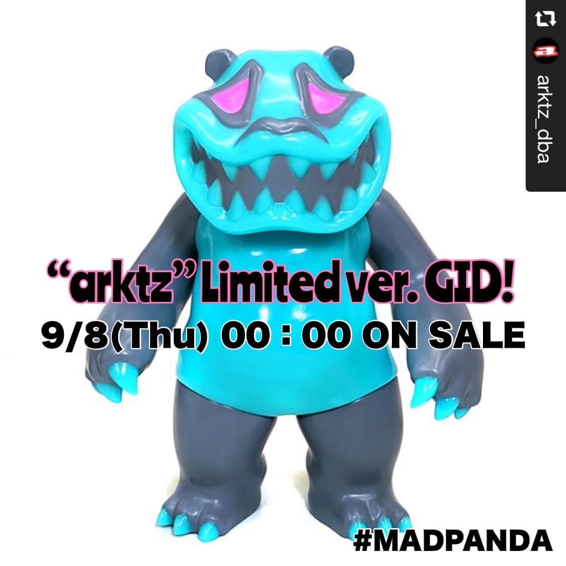 Character - #arktz 様限定 #MADPANDA （蓄光／GID）2種、楽天市場にて発売です🐼 #アークティーズ #マッド ...