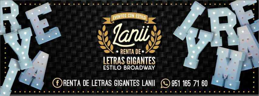 Renta de letras gigantes Lanii | Ocotlán de Morelos
