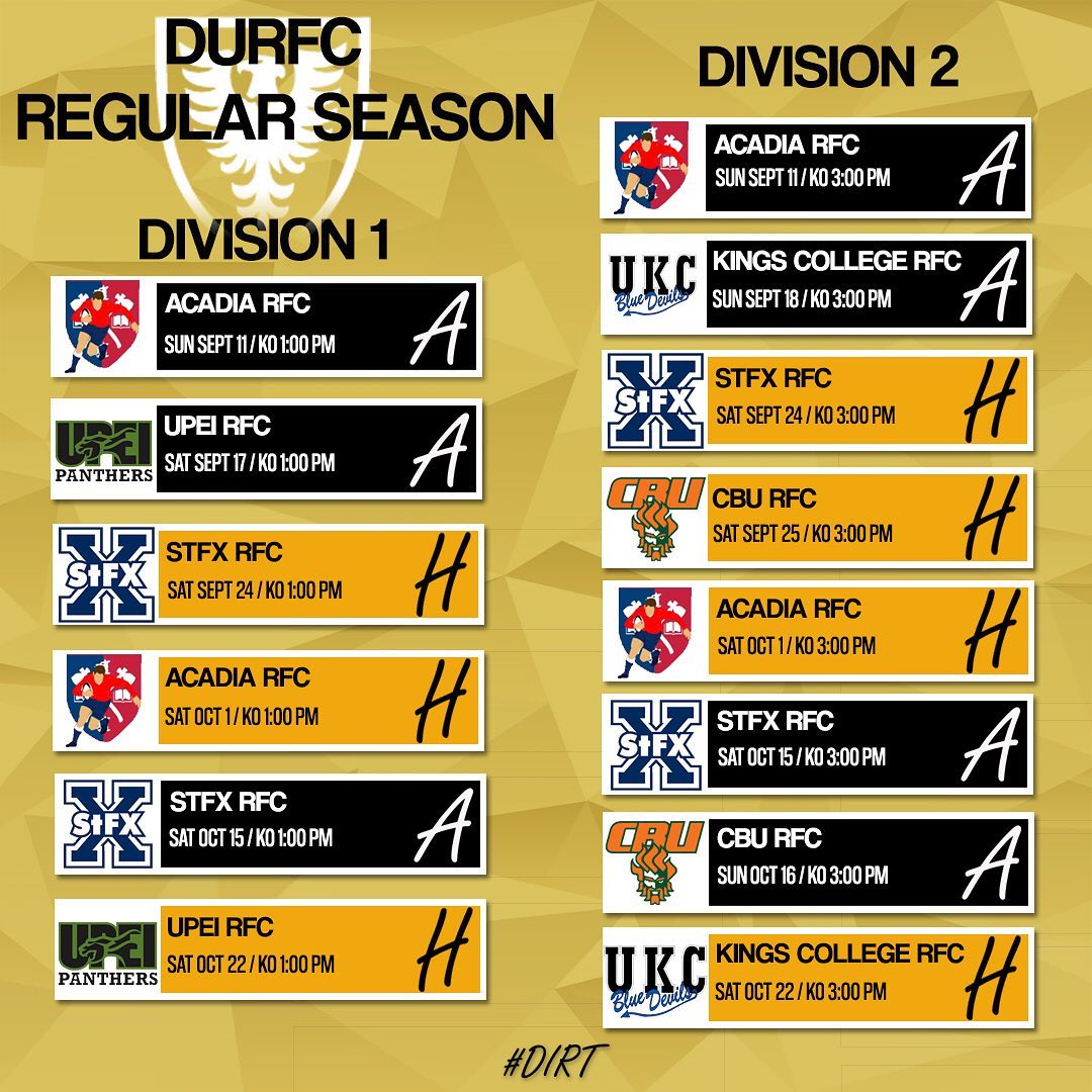 Today... - Dalhousie University Rugby Football Club - DURFC