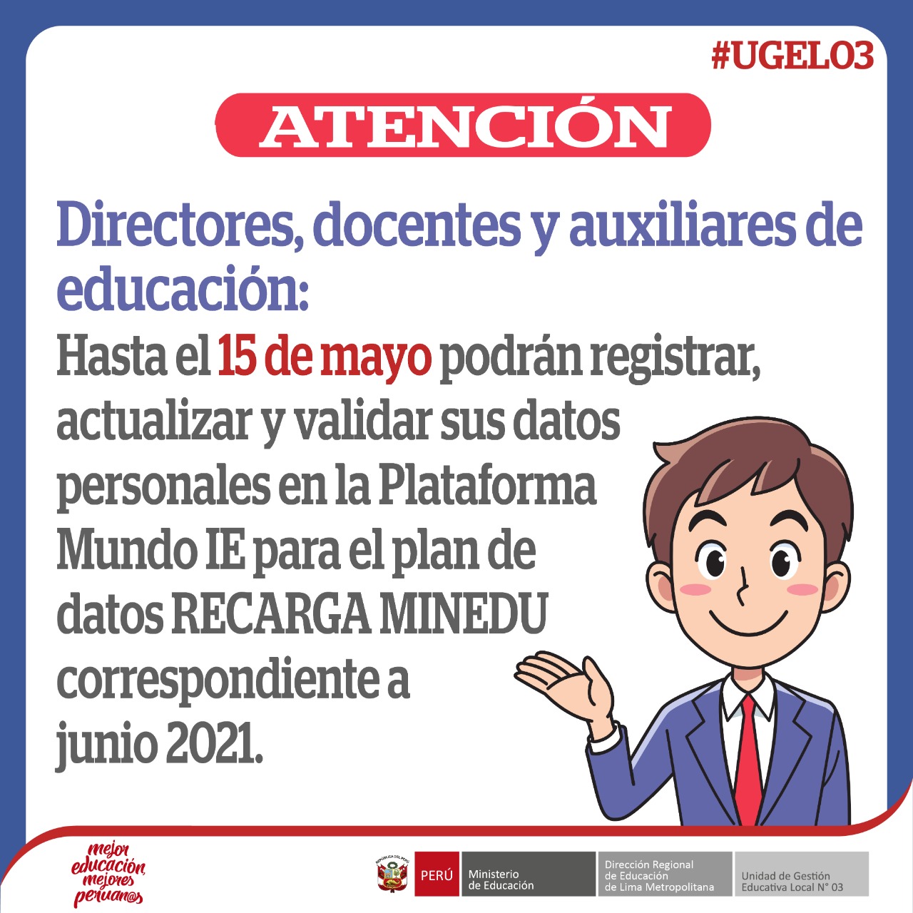 UGEL 03 - 🚨Información importante🚨 Ver comunicado ... | Facebook