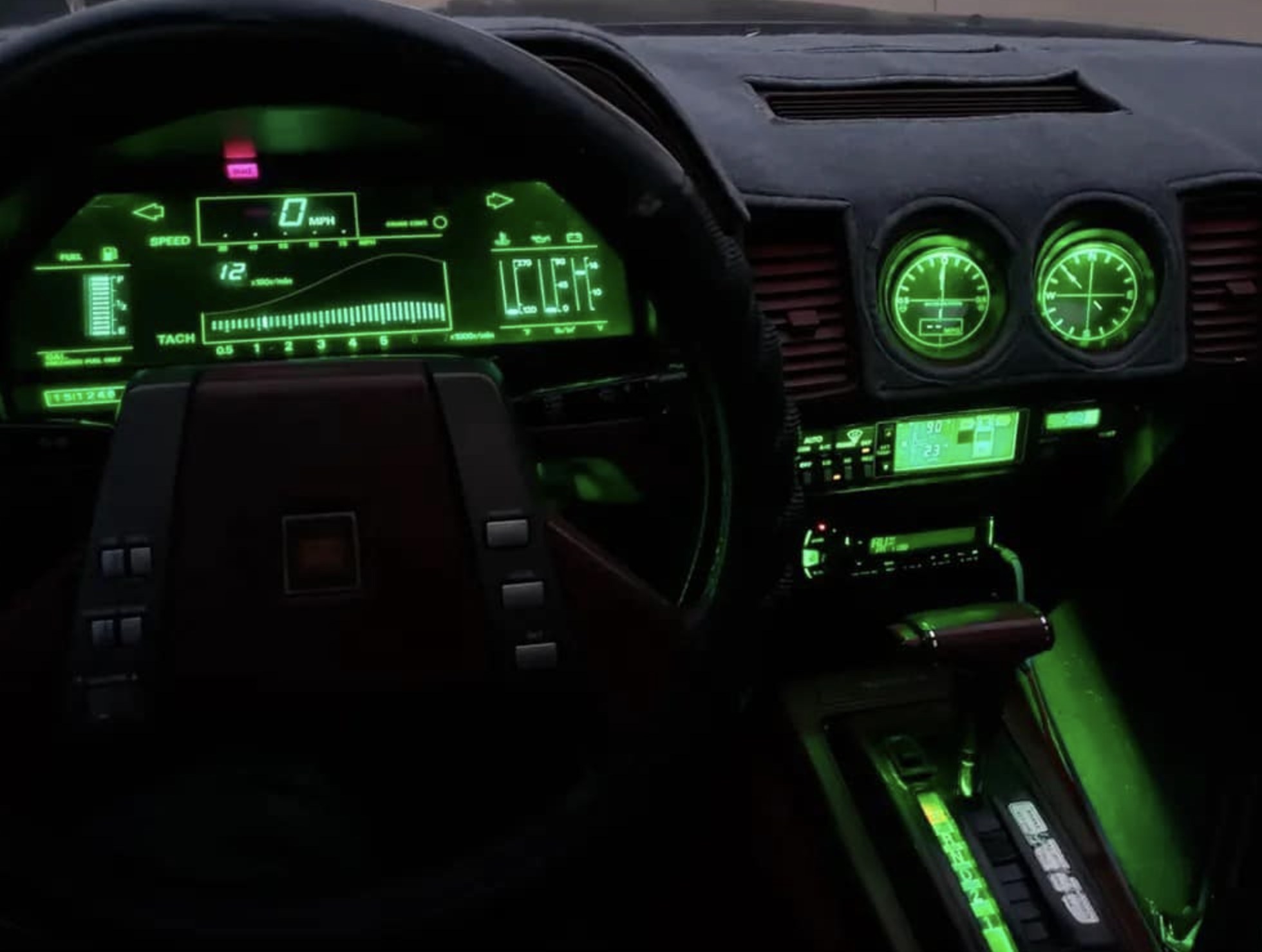Classic 1980's Nissan 300zx interior design