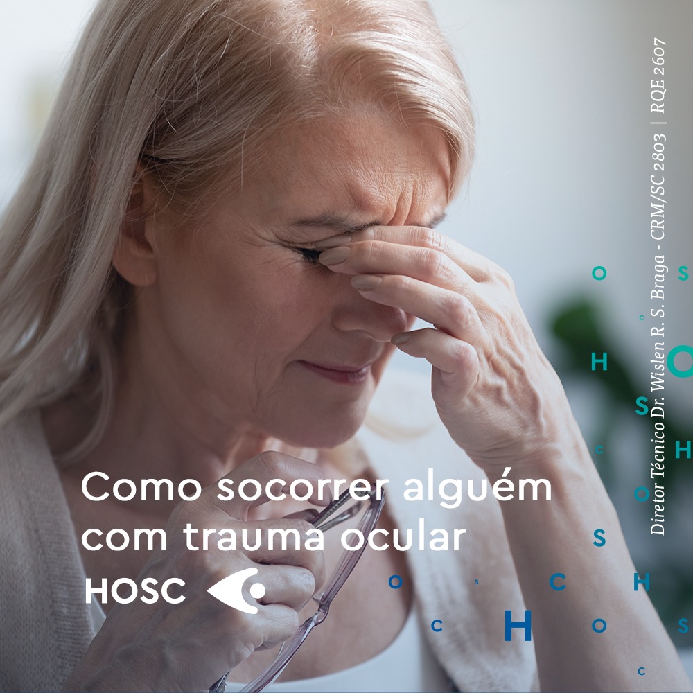Acidentes... - HOSC - Hospital de Olhos de Santa Catarina