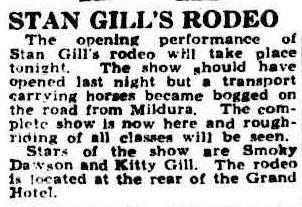 History - STAN GILL'S RODEO The opening performance of Stan Gill's ...