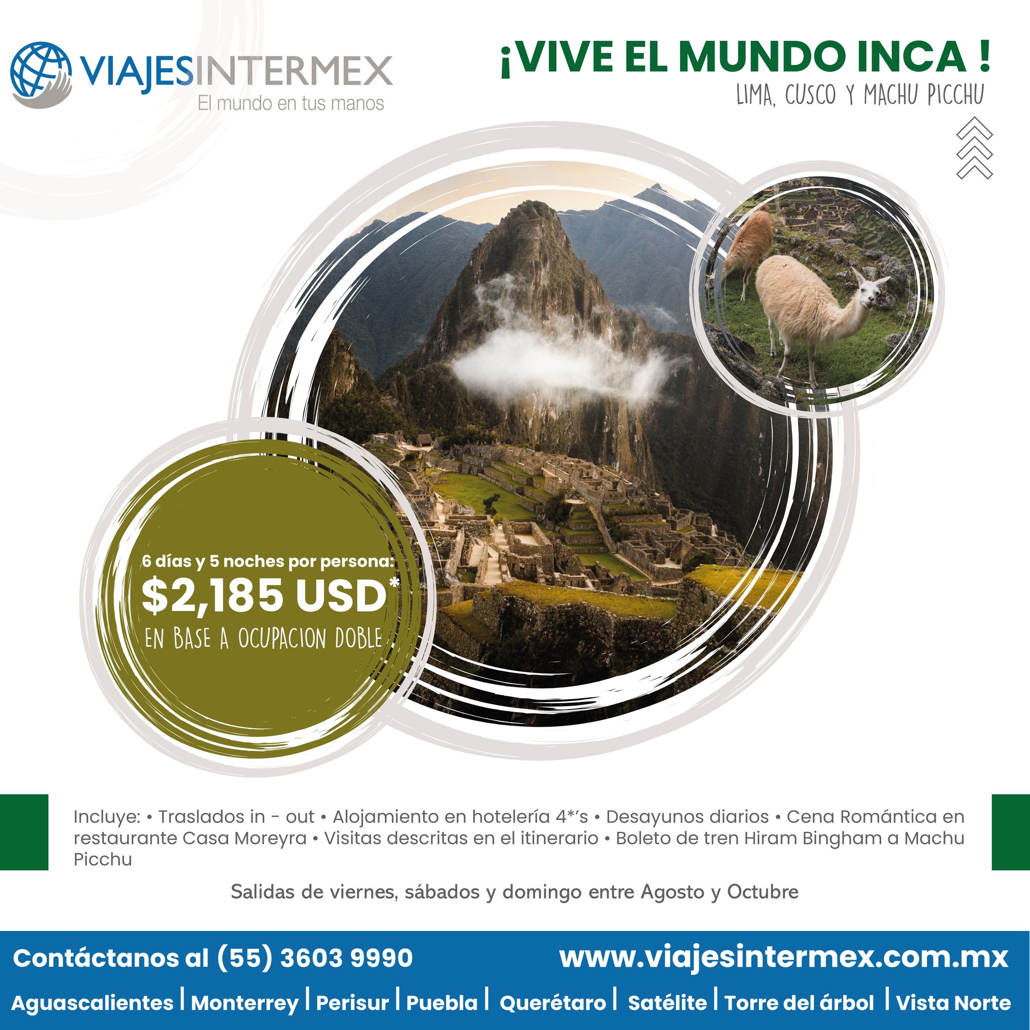 Viajes Intermex - 🦙🇵🇪 Vive el mundo inca con Lima, Cusco y...