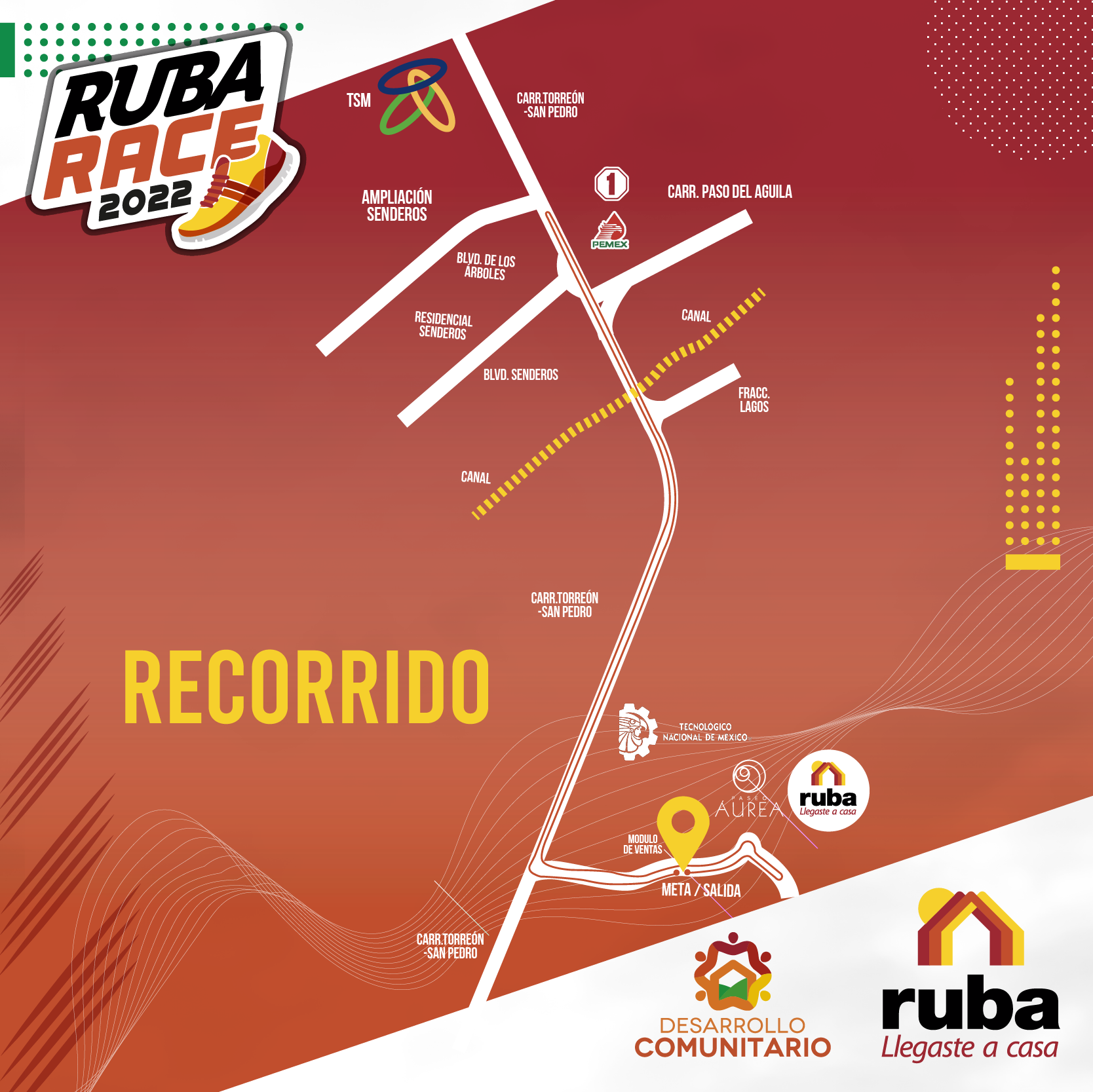 Ruba Torreón - Te compartimos el recorrido de la Ruba Race... | Facebook