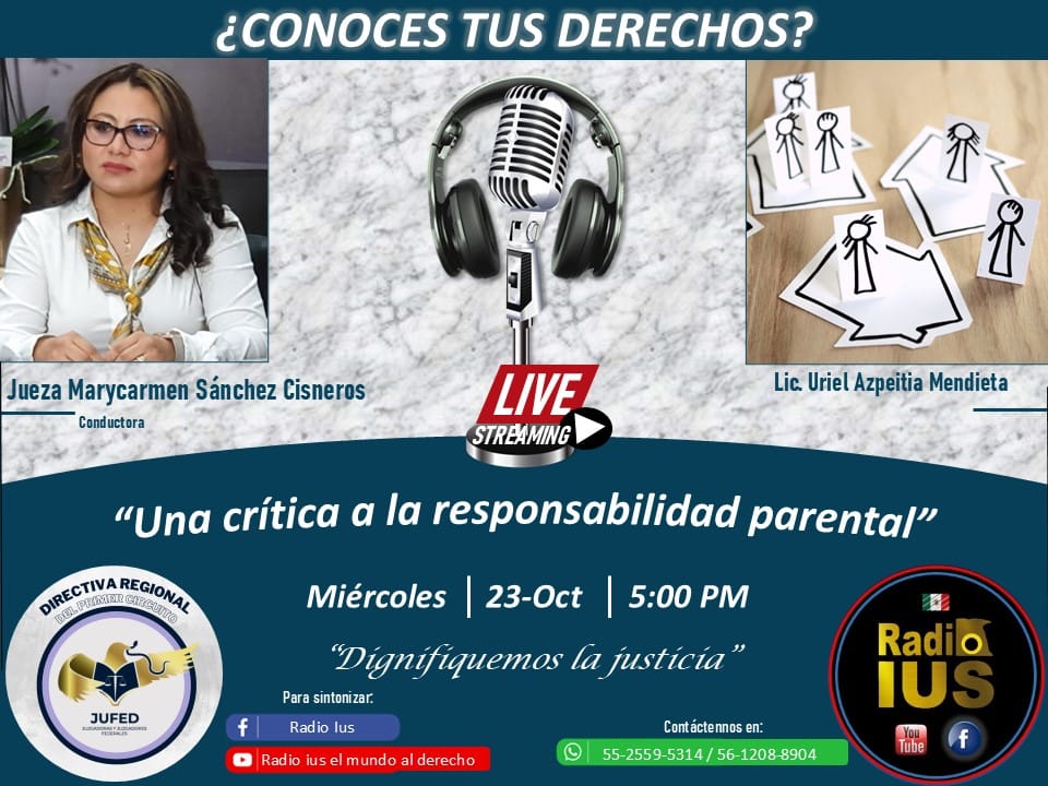 JUFED - Te invitamos asintonizar en vivo el programa 