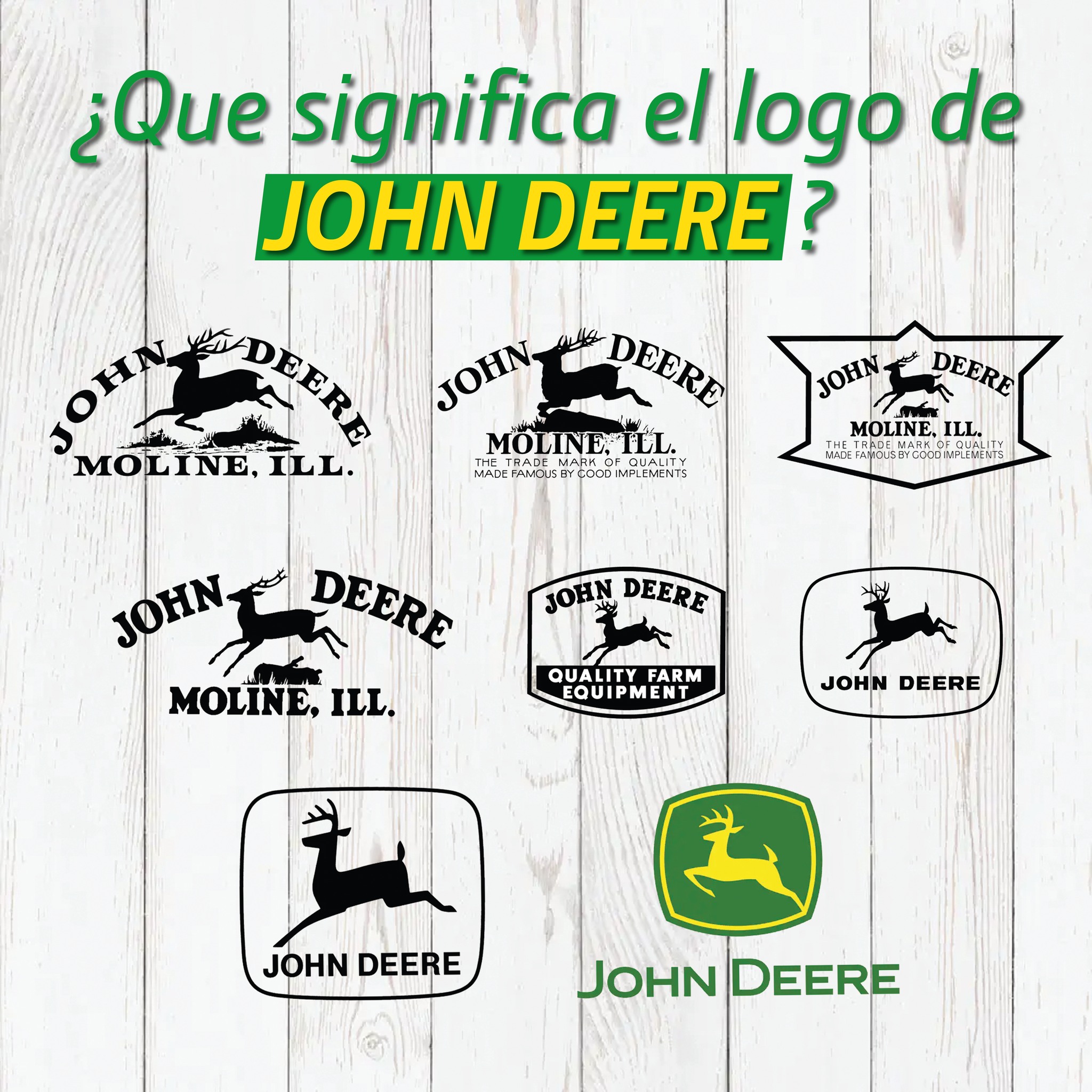 CAMOSA - ¿Qué significa el logo de John Deere? 🤩 Si bien...