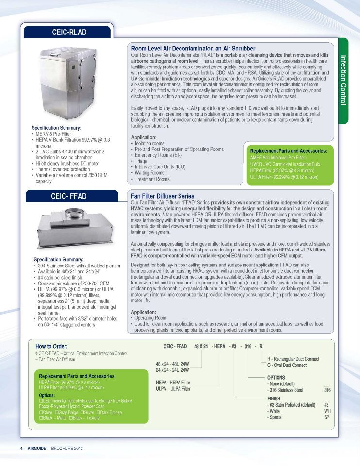 AirGuide Grilles, Registers & Diffusers
