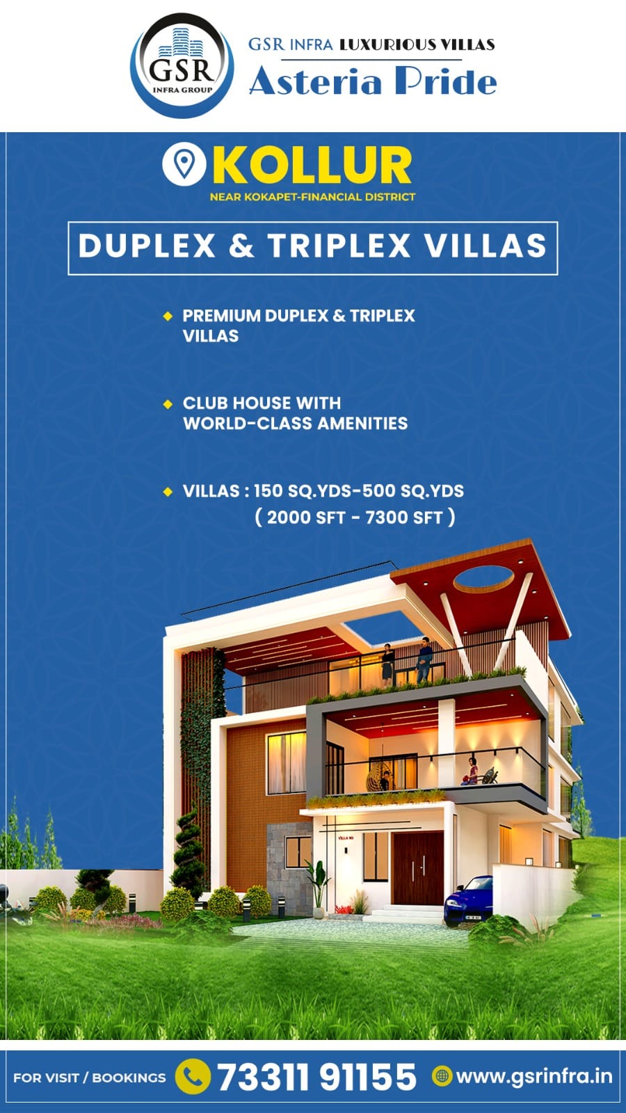 View of GSR AVASA - Luxury Lake-View & High-Rise Gated Community GSR AVASA ...